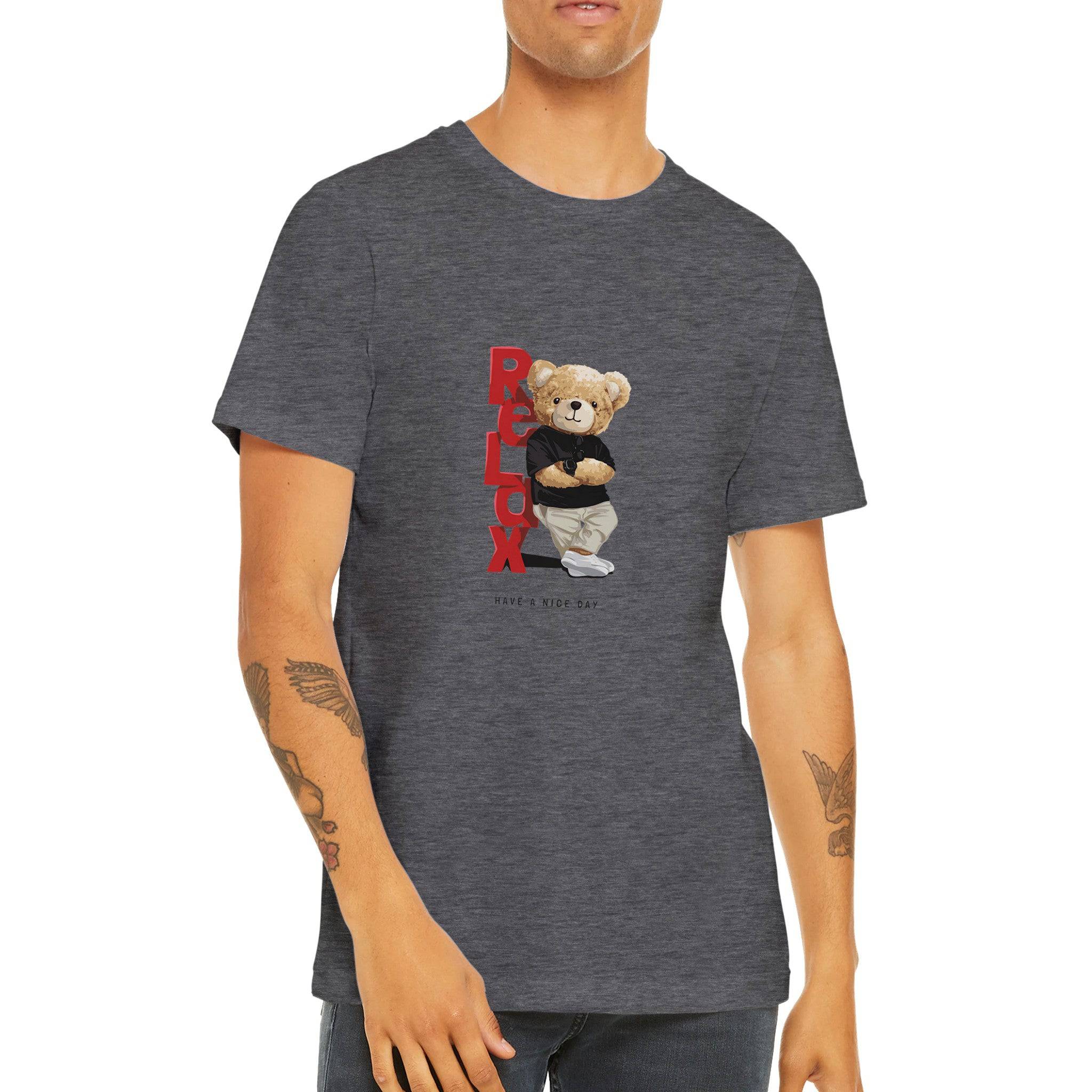 Budget Unisex Crewneck T-shirt/Teddy-Bear-Relax - Enet Images