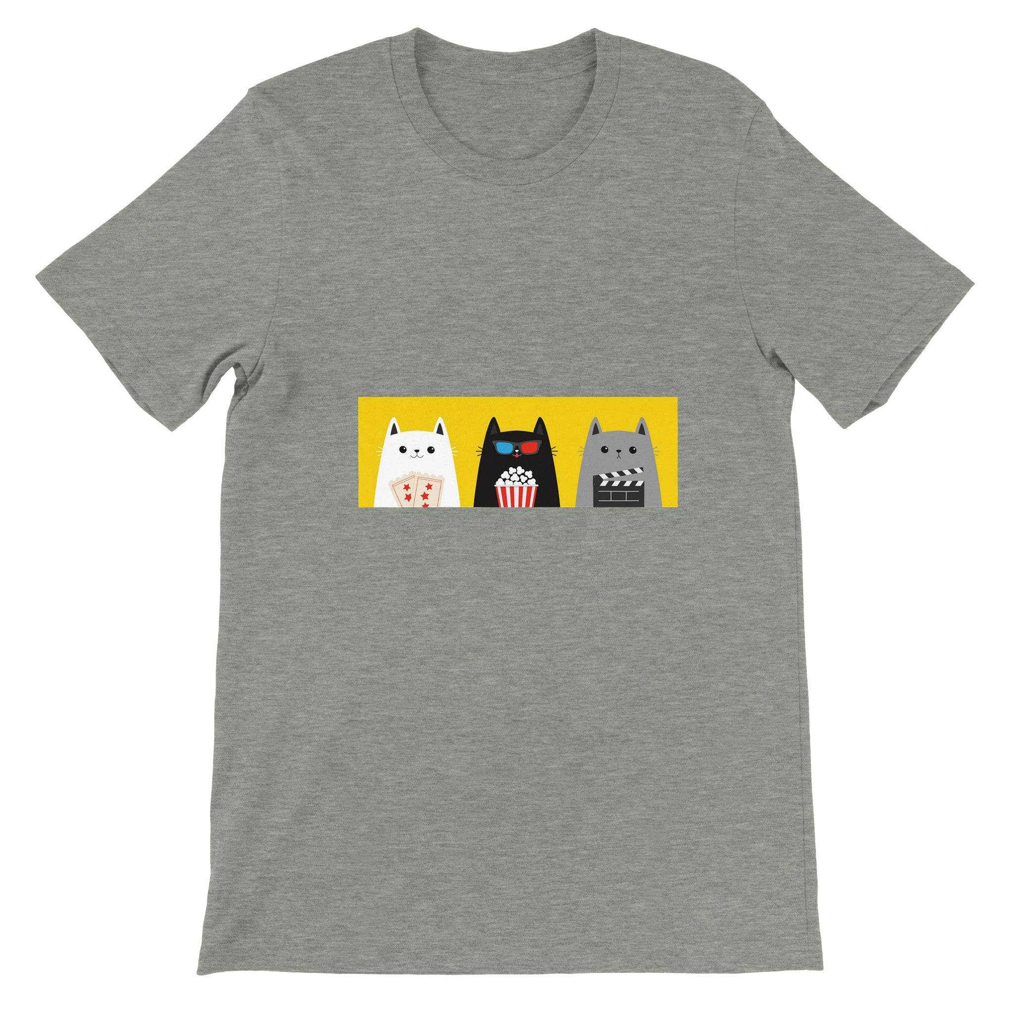 Budget Unisex Crewneck T-shirt/Three-Cats-Fellows - Enet Images