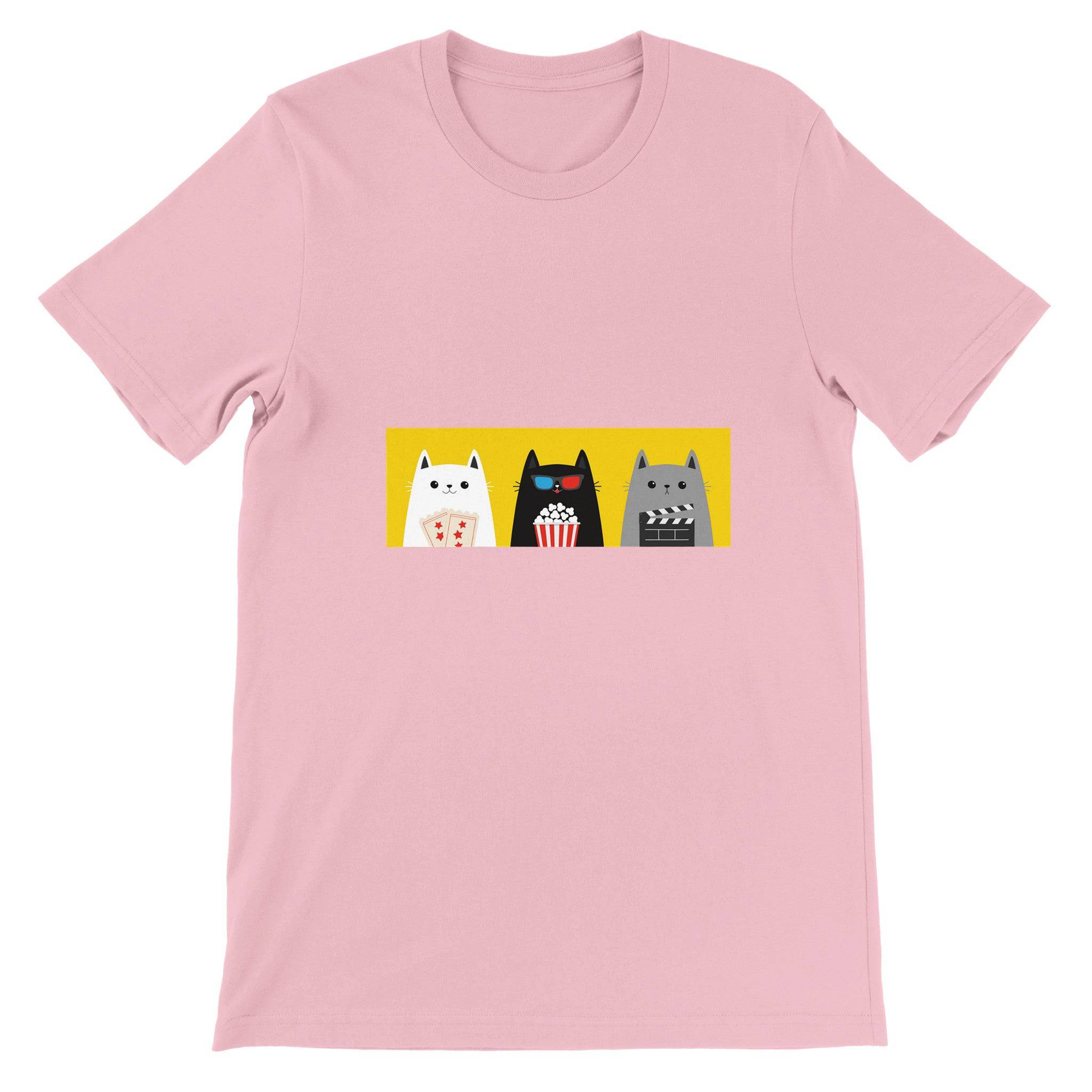 Budget Unisex Crewneck T-shirt/Three-Cats-Fellows - Enet Images