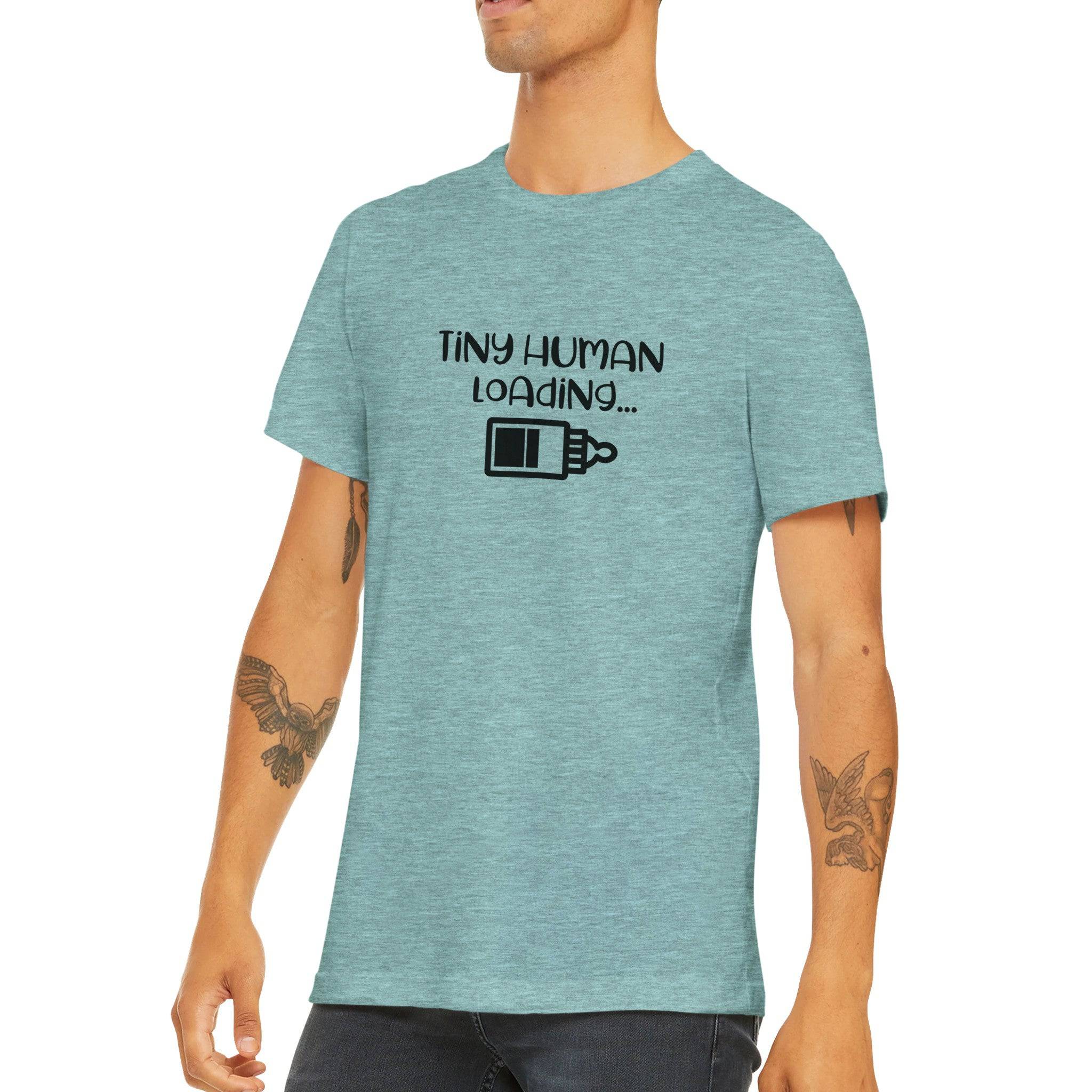 Budget Unisex Crewneck T-shirt/Tiny-Human-Loading - Enet Images