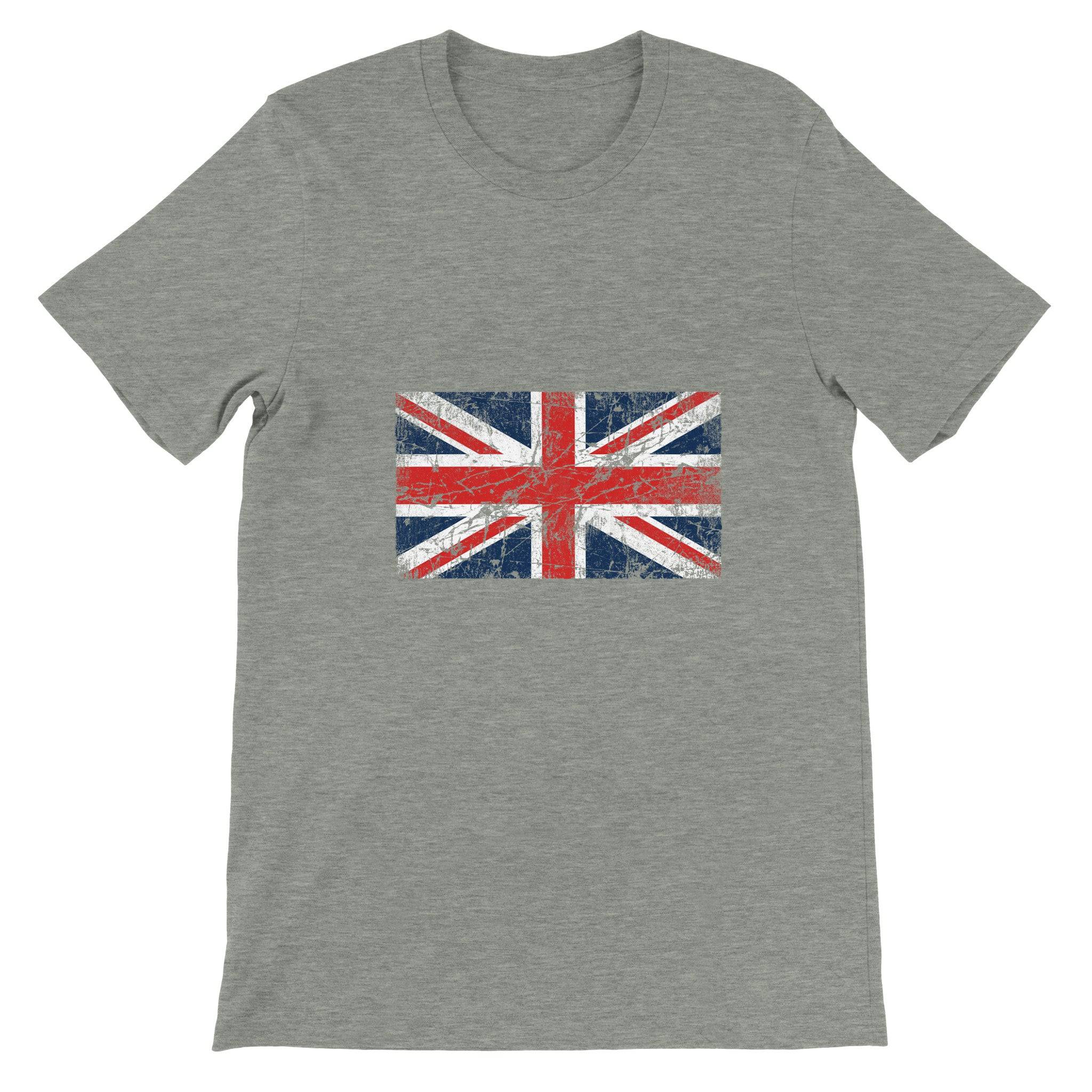 Budget Unisex Crewneck T-shirt/UK-Flag-Vintage - Enet Images