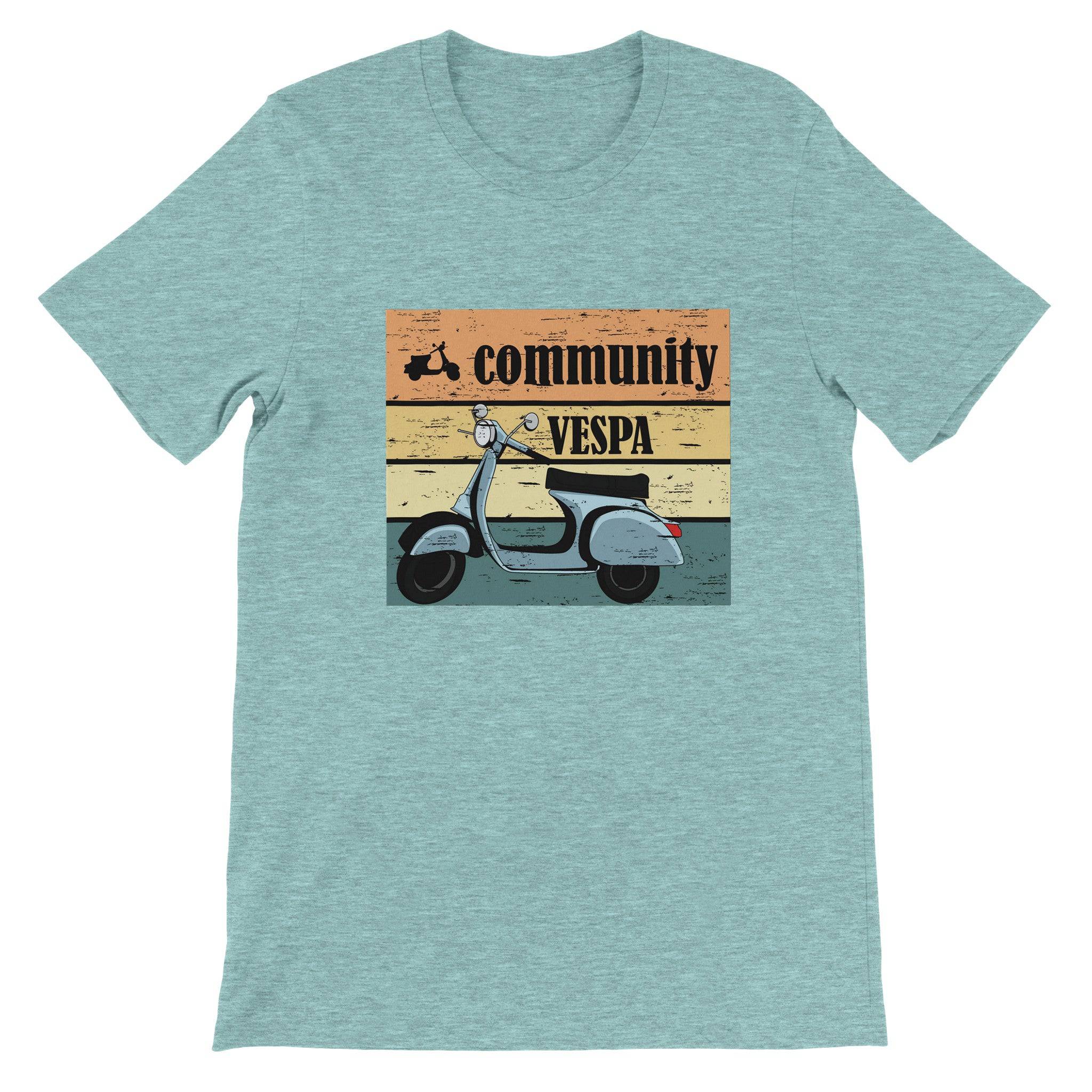 Budget Unisex Crewneck T-shirt/Vespa-Vintage - Enet Images