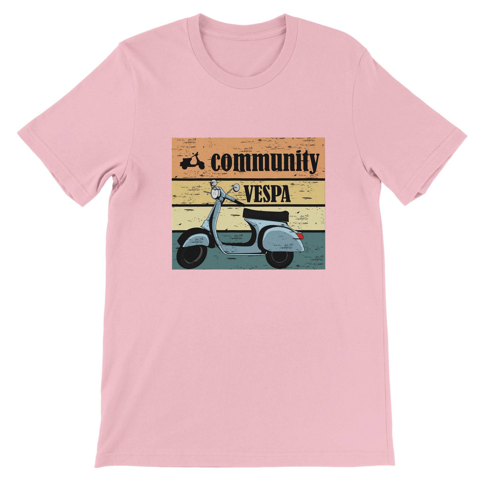 Budget Unisex Crewneck T-shirt/Vespa-Vintage - Enet Images