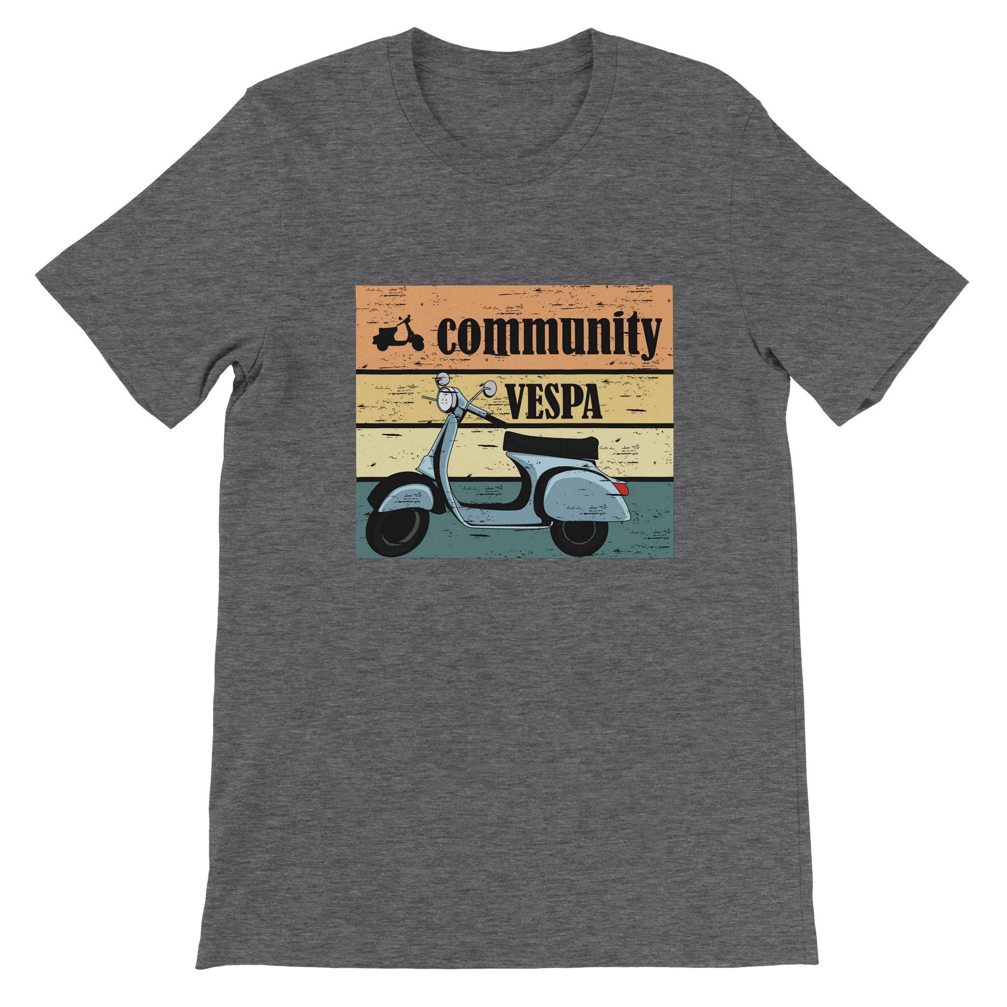 Budget Unisex Crewneck T-shirt/Vespa-Vintage - Enet Images