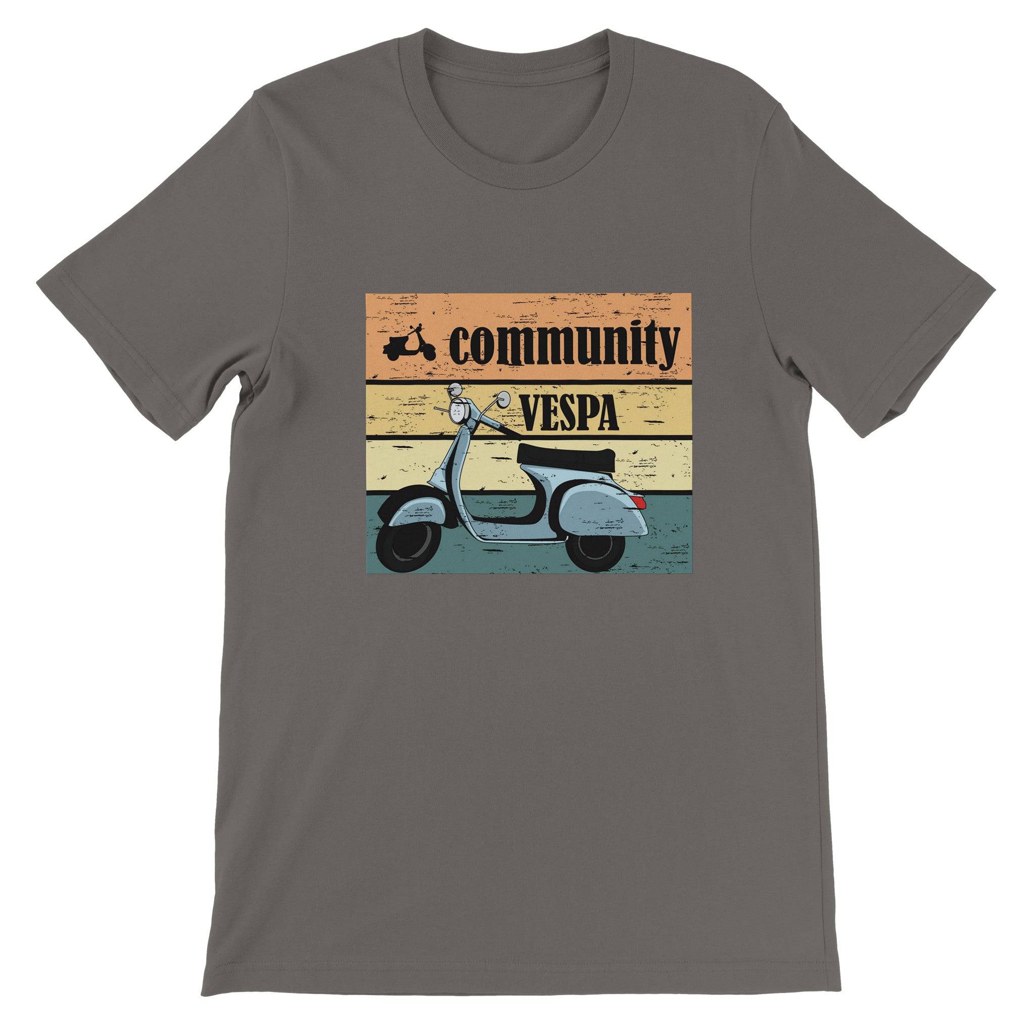 Budget Unisex Crewneck T-shirt/Vespa-Vintage - Enet Images