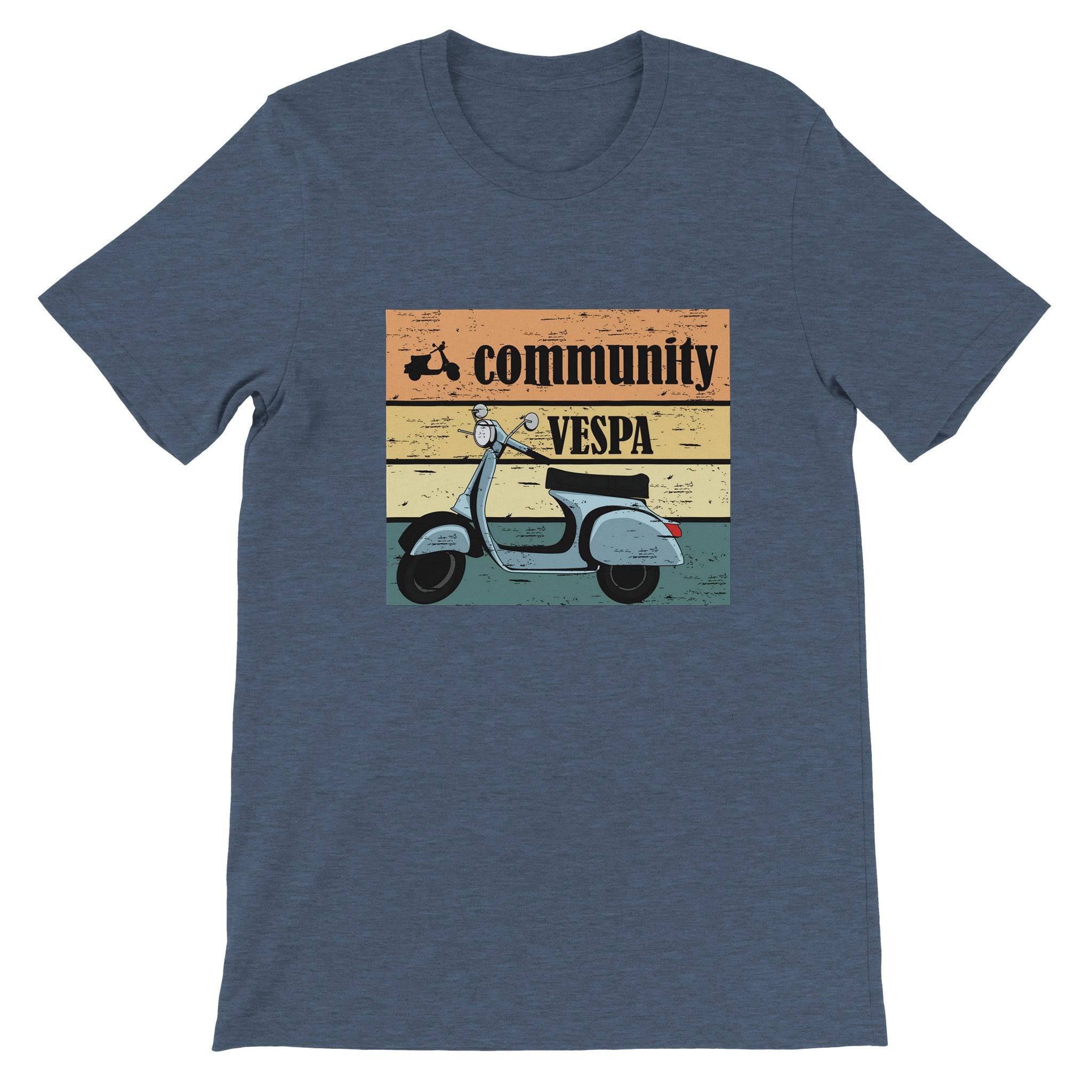 Budget Unisex Crewneck T-shirt/Vespa-Vintage - Enet Images