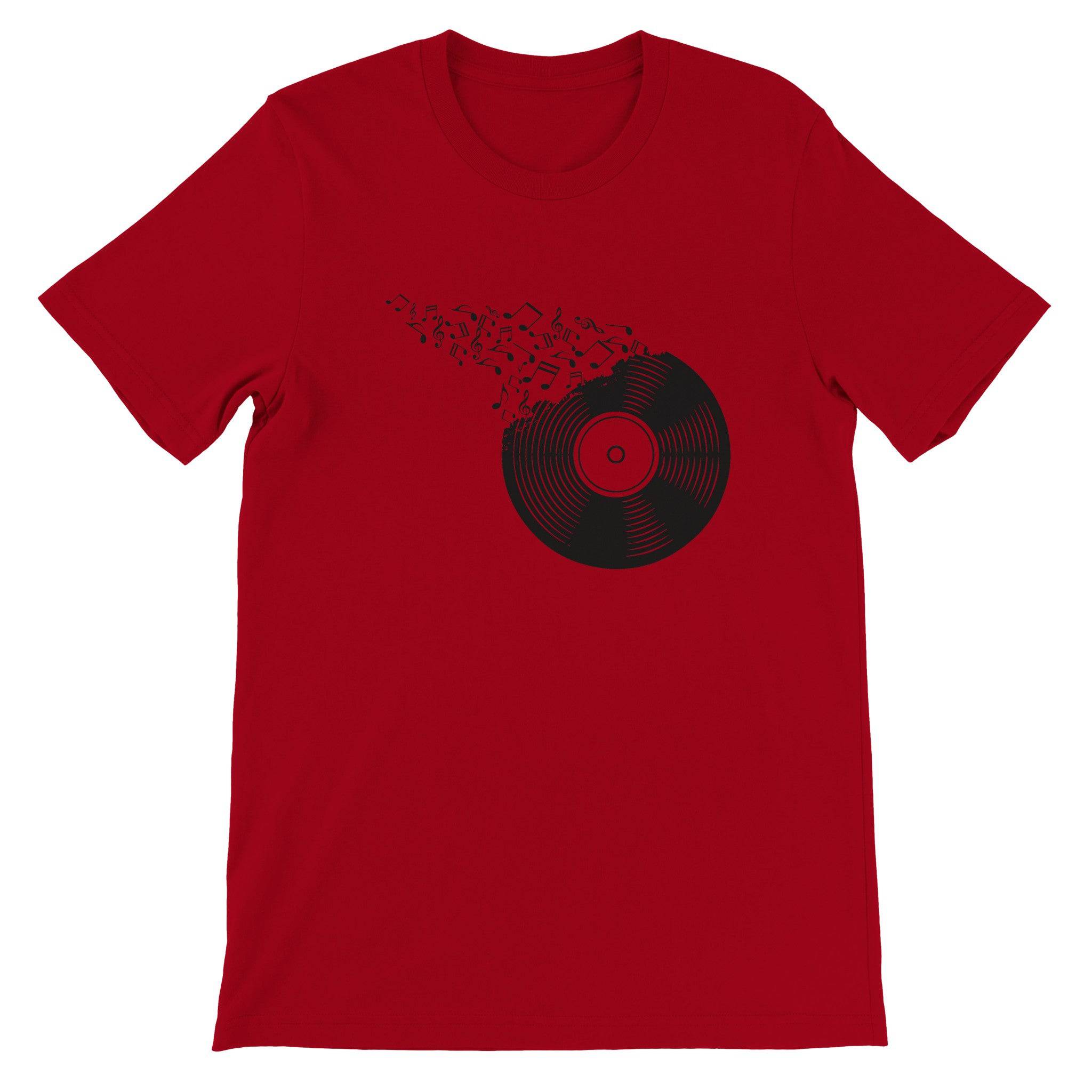 Budget Unisex Crewneck T-shirt/Vynil-Record-Music - Enet Images