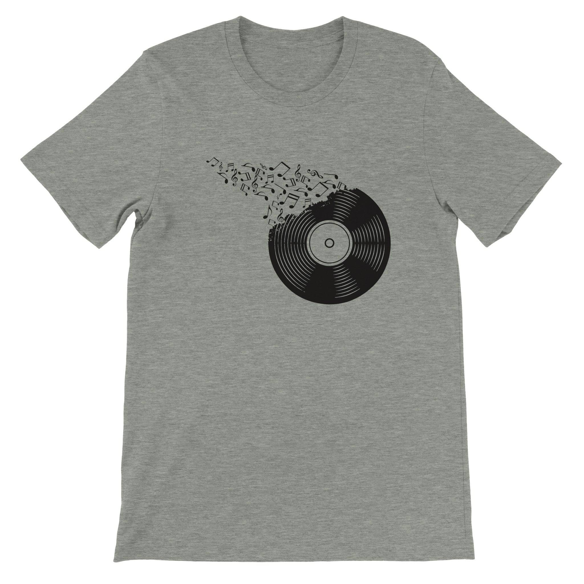Budget Unisex Crewneck T-shirt/Vynil-Record-Music - Enet Images