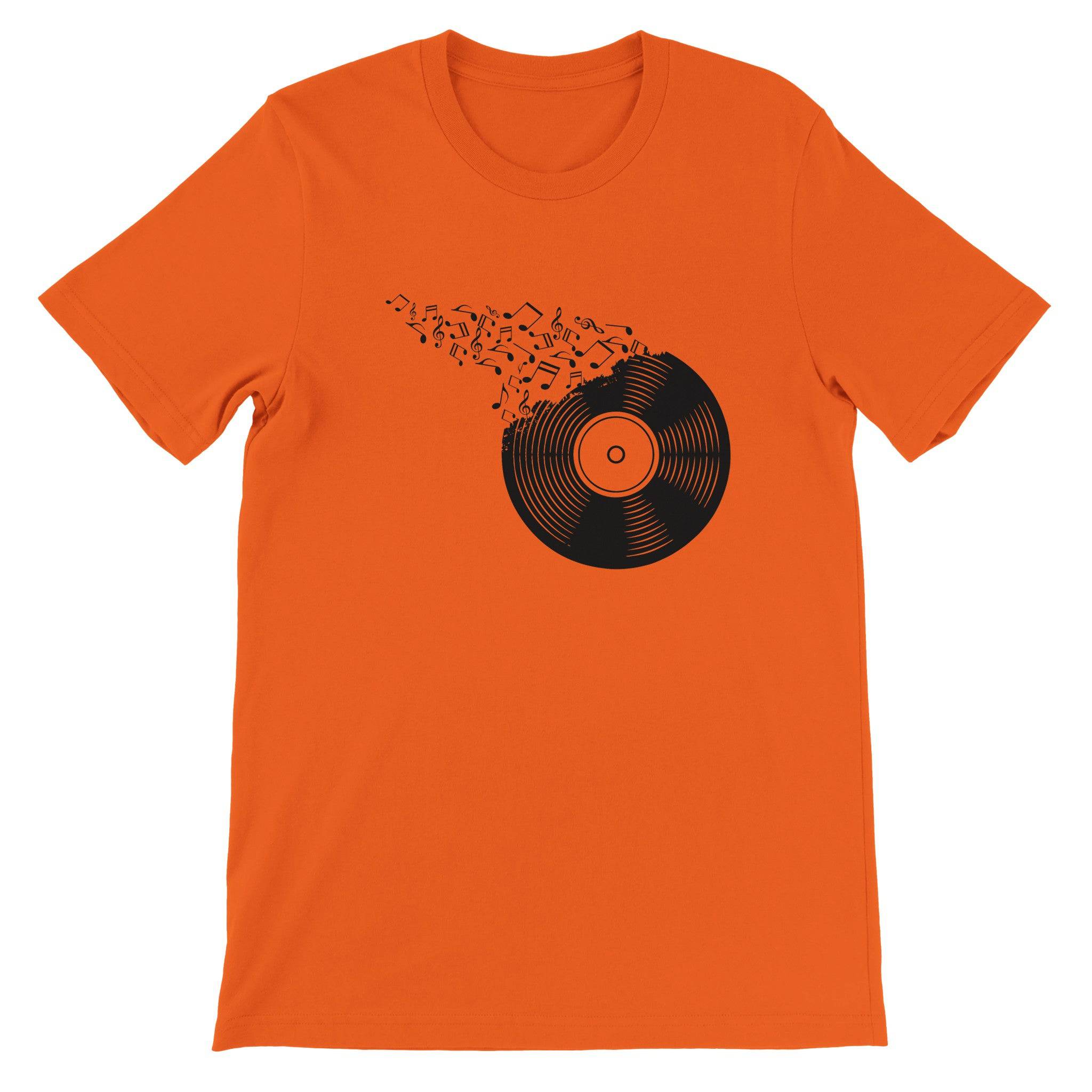 Budget Unisex Crewneck T-shirt/Vynil-Record-Music - Enet Images