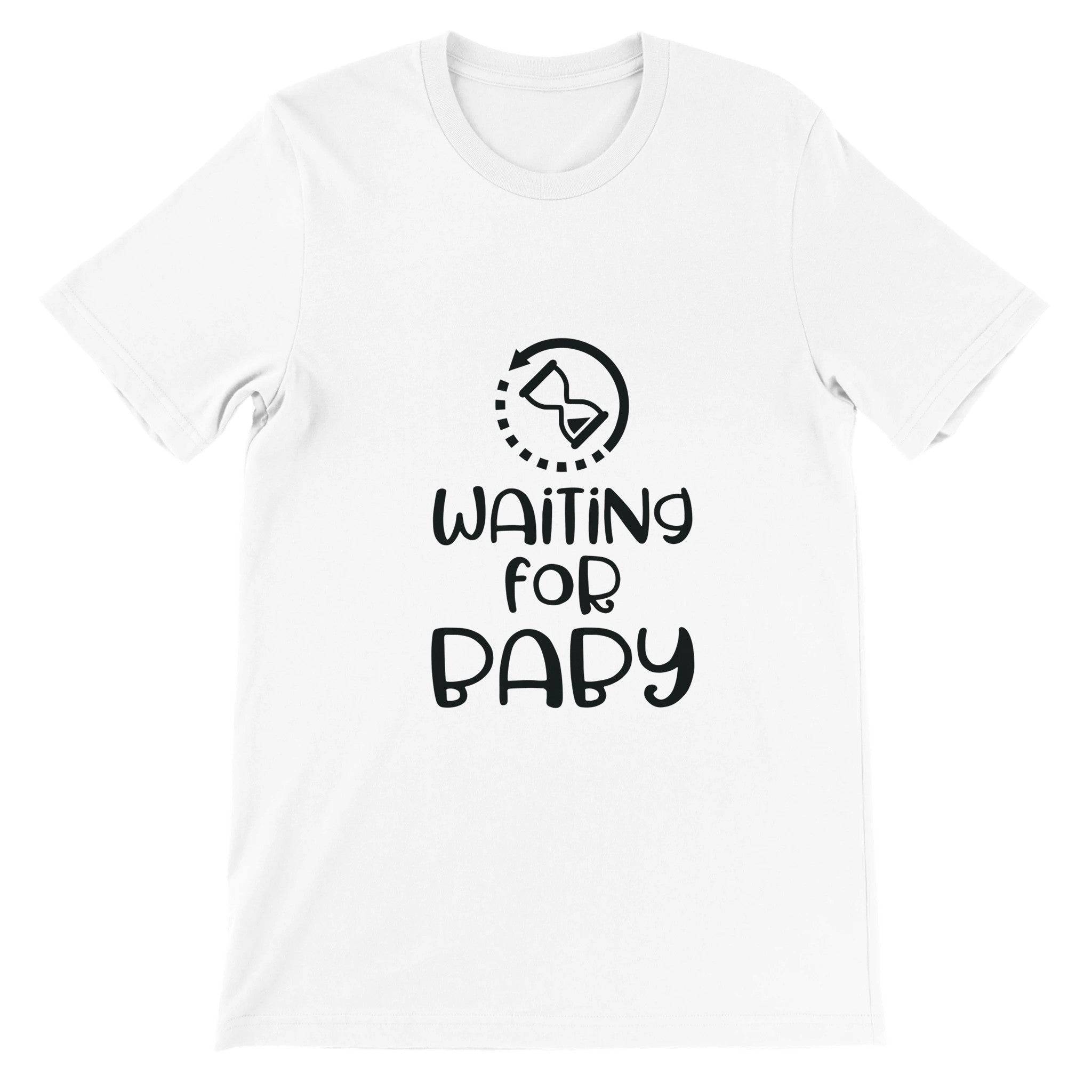 Budget Unisex Crewneck T-shirt/Waiting-For-Baby - Enet Images