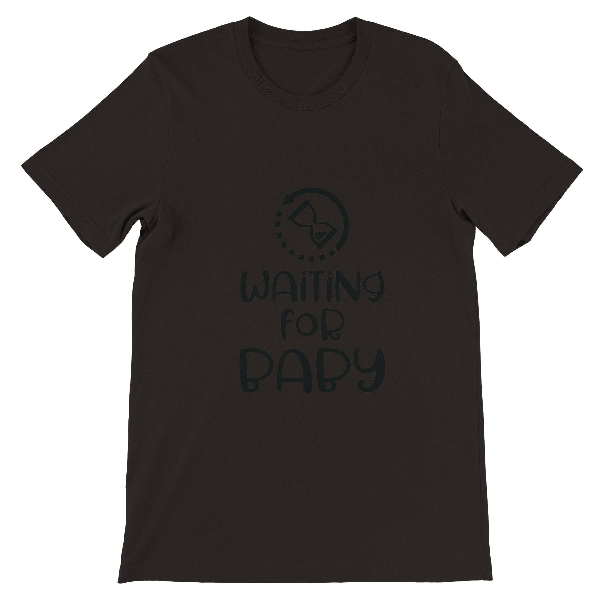 Budget Unisex Crewneck T-shirt/Waiting-For-Baby - Enet Images