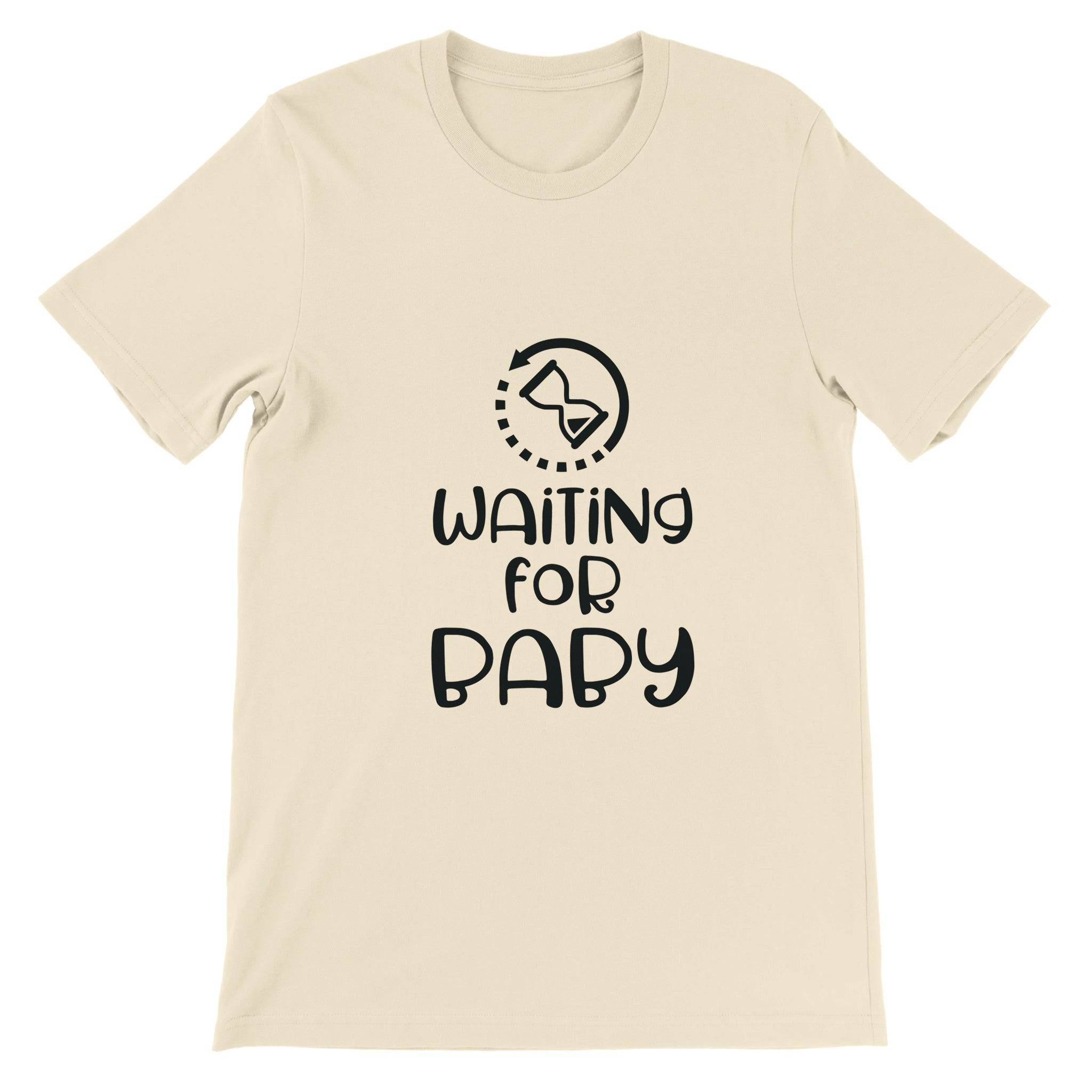 Budget Unisex Crewneck T-shirt/Waiting-For-Baby - Enet Images