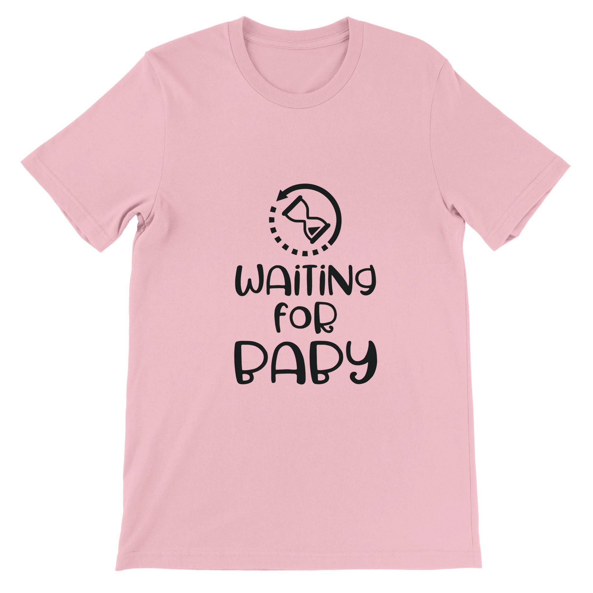 Budget Unisex Crewneck T-shirt/Waiting-For-Baby - Enet Images