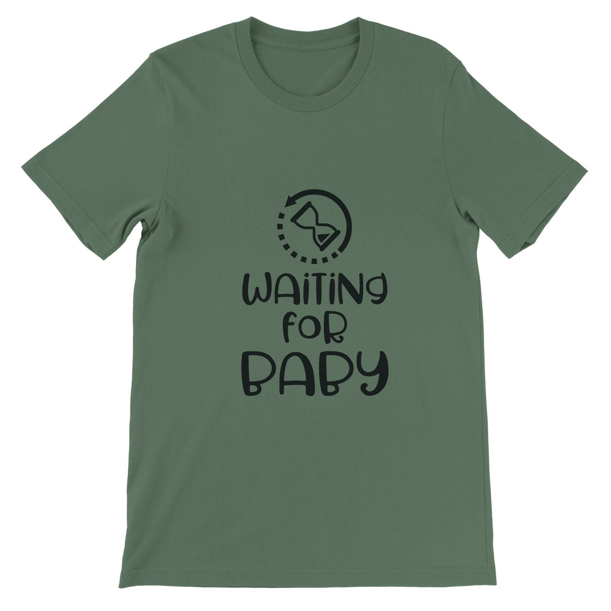 Budget Unisex Crewneck T-shirt/Waiting-For-Baby - Enet Images