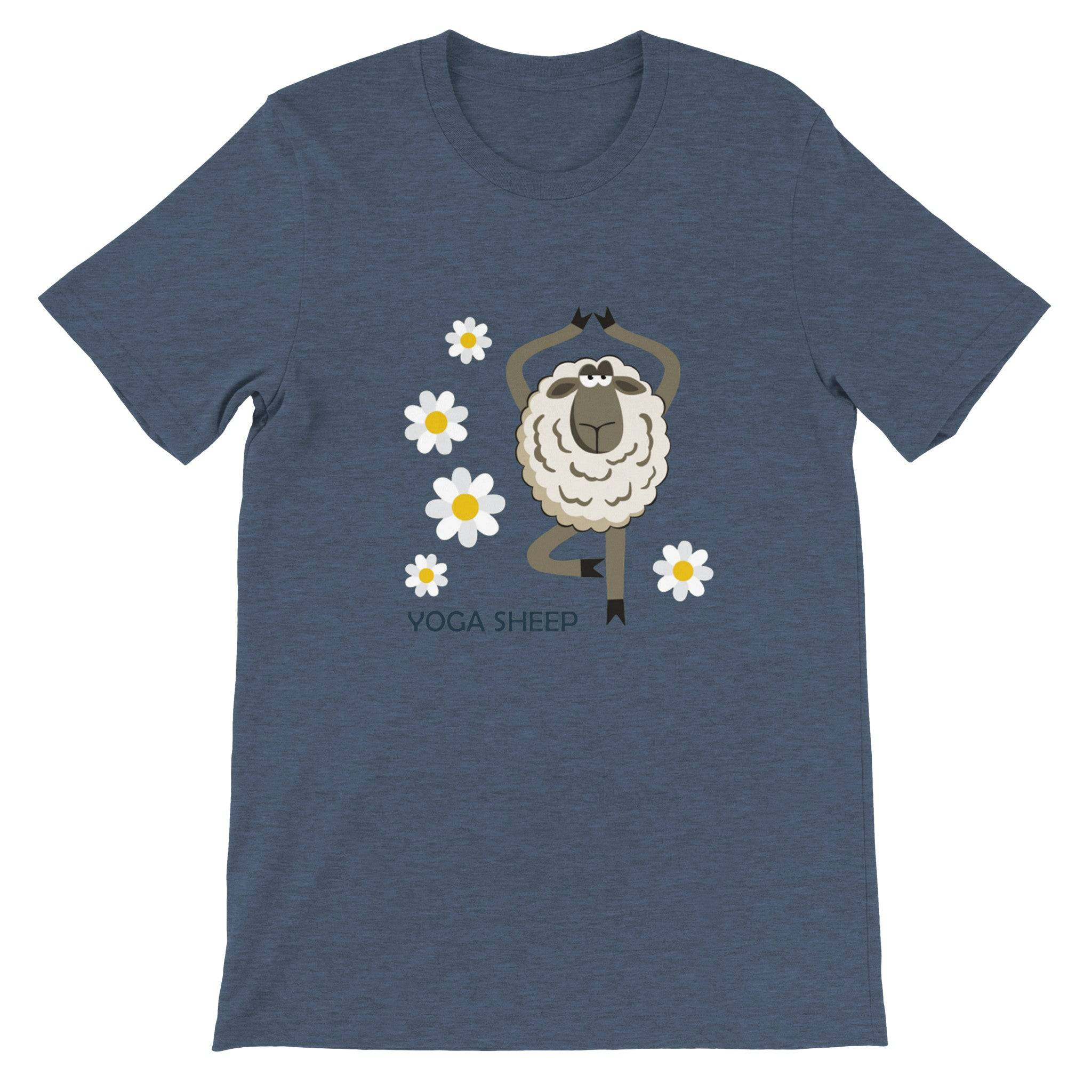 Budget Unisex Crewneck T-shirt/Yoga-Sheep - Enet Images