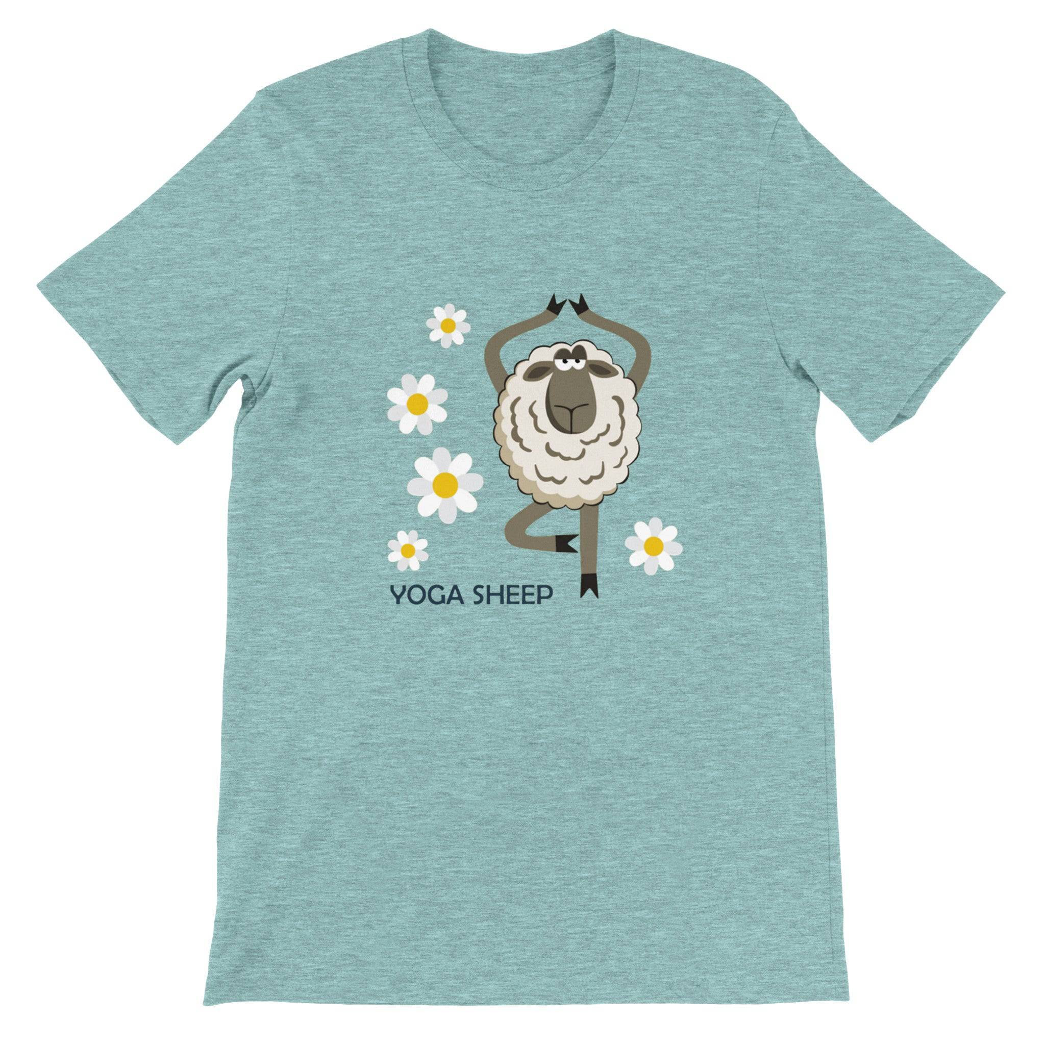 Budget Unisex Crewneck T-shirt/Yoga-Sheep - Enet Images