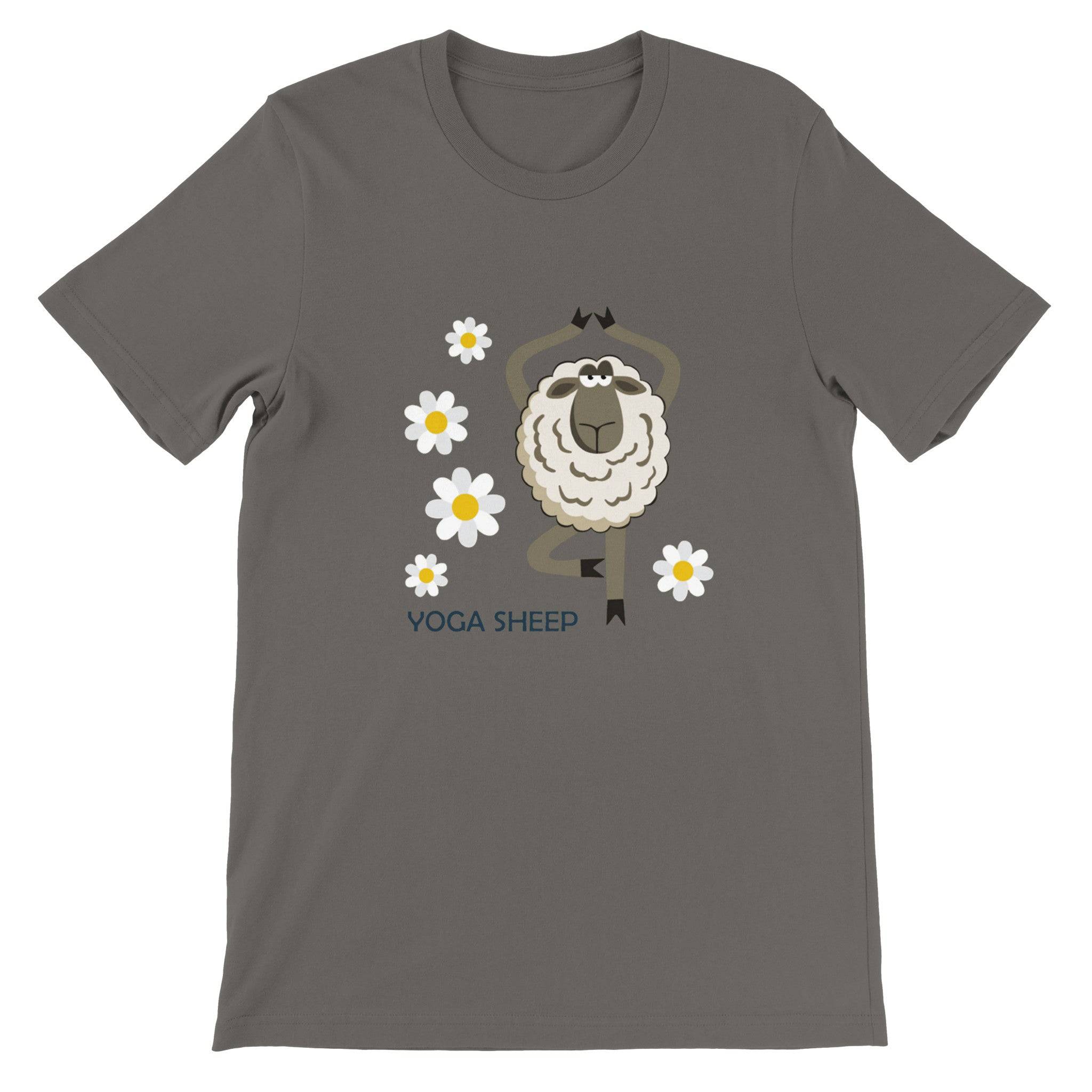 Budget Unisex Crewneck T-shirt/Yoga-Sheep - Enet Images