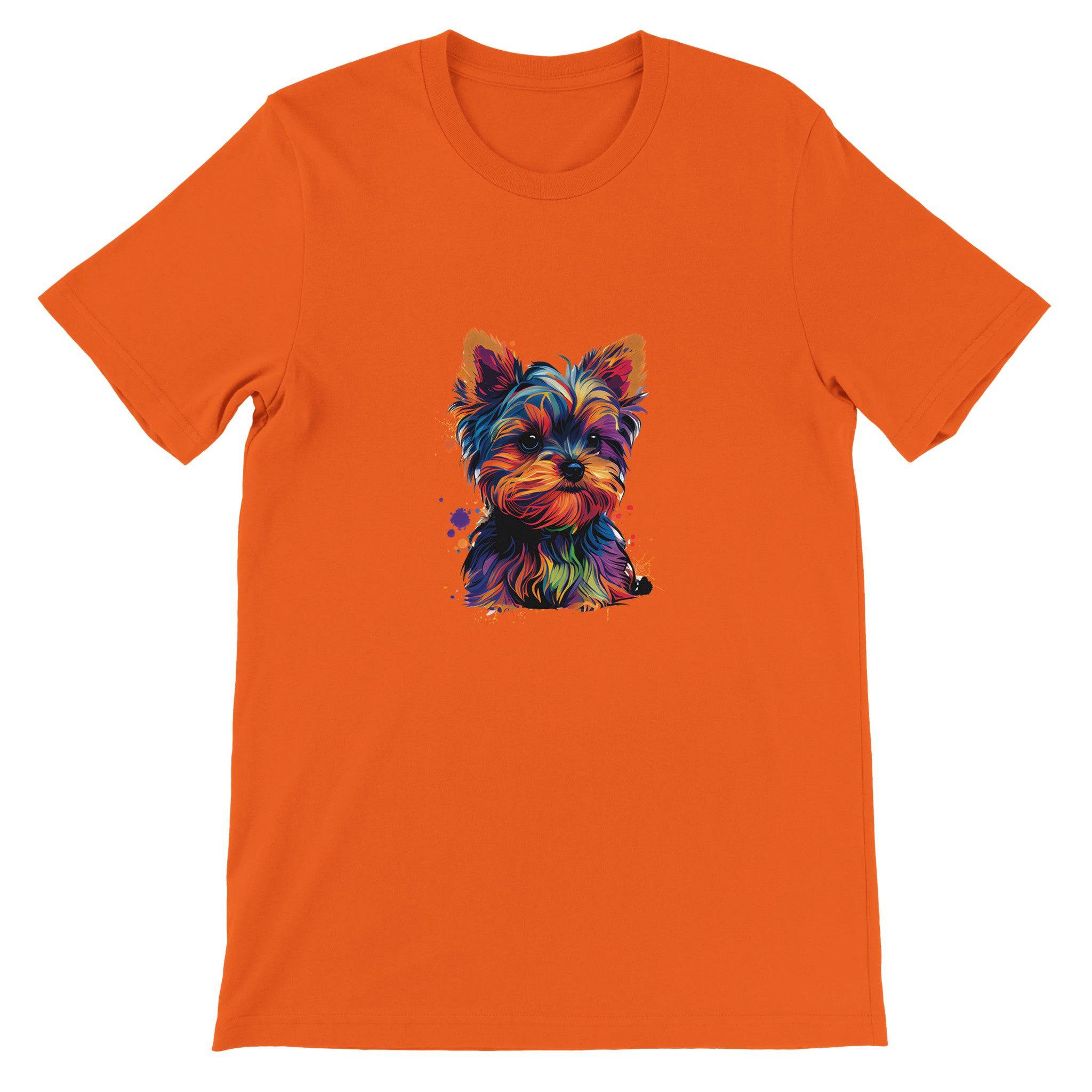 Budget Unisex Crewneck T-shirt/Yorkie-Colorful - Enet Images