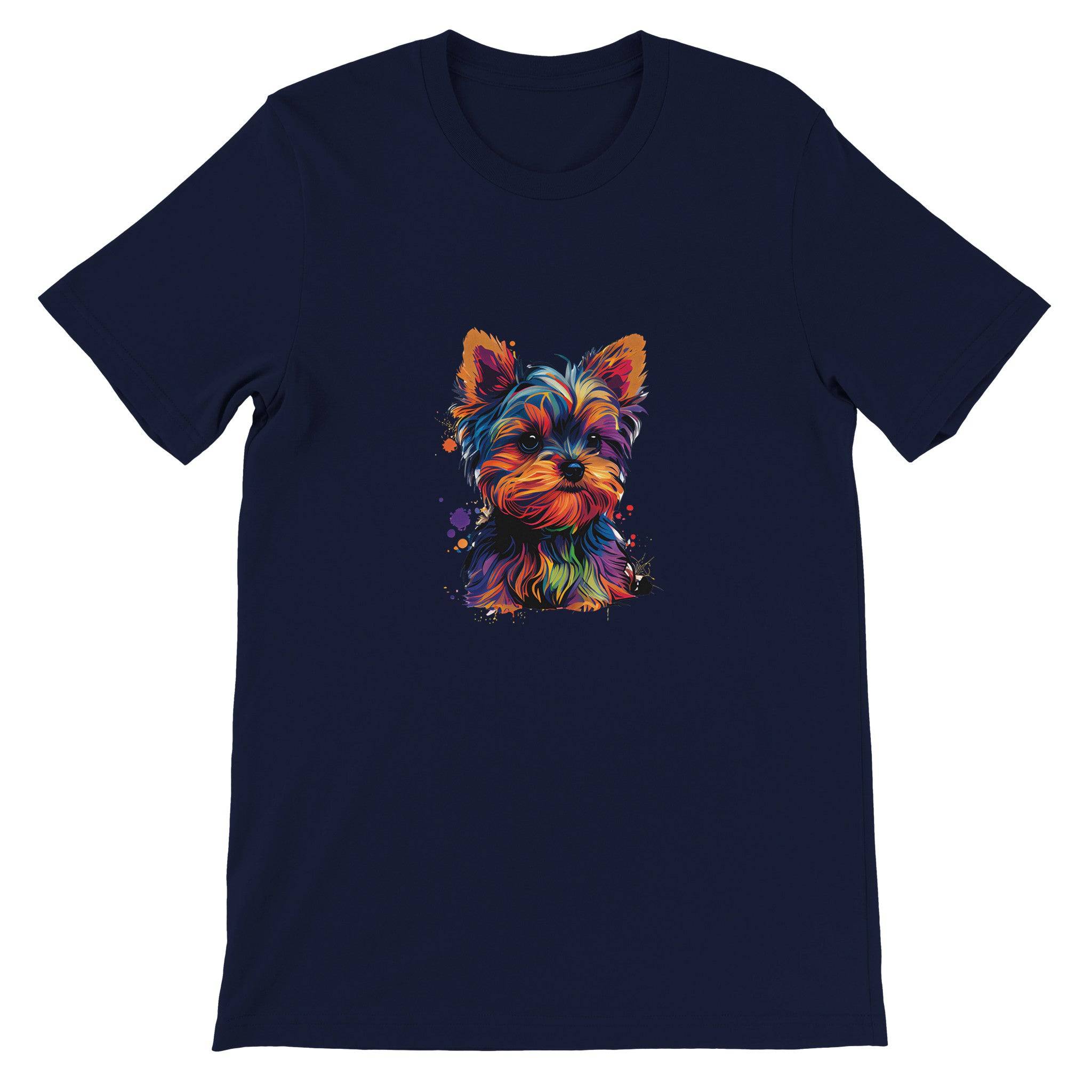 Budget Unisex Crewneck T-shirt/Yorkie-Colorful - Enet Images