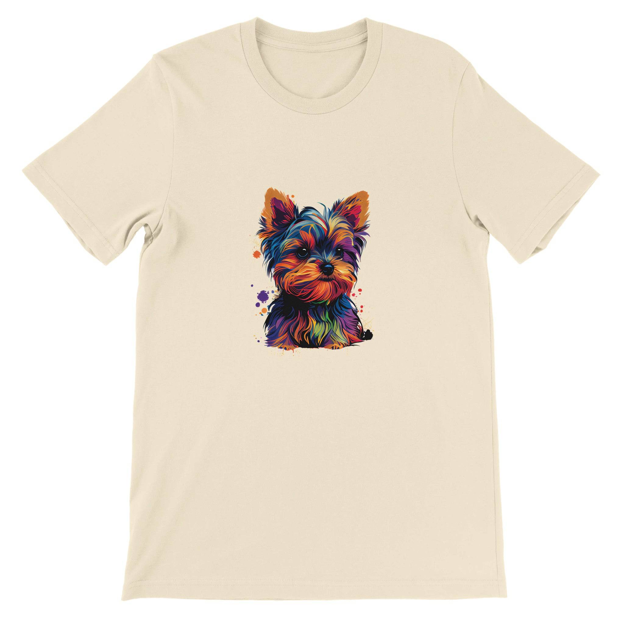 Budget Unisex Crewneck T-shirt/Yorkie-Colorful - Enet Images