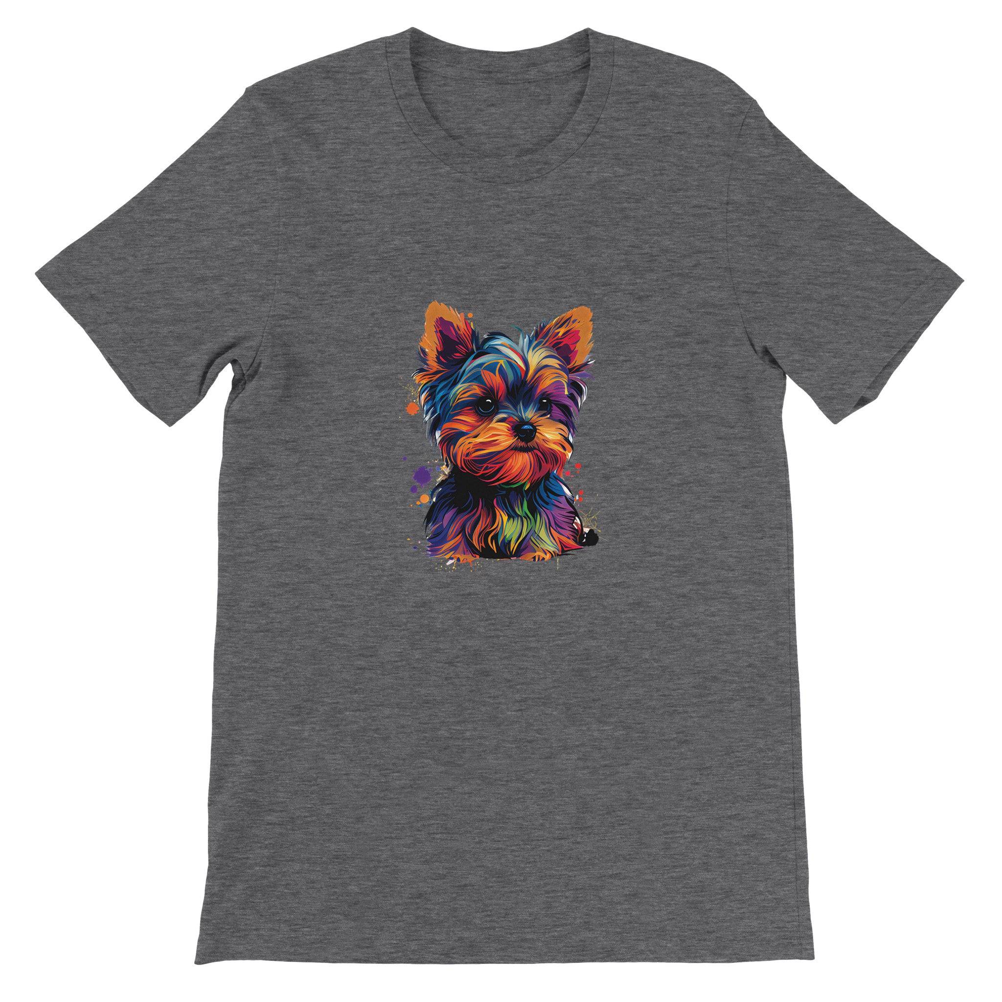 Budget Unisex Crewneck T-shirt/Yorkie-Colorful - Enet Images
