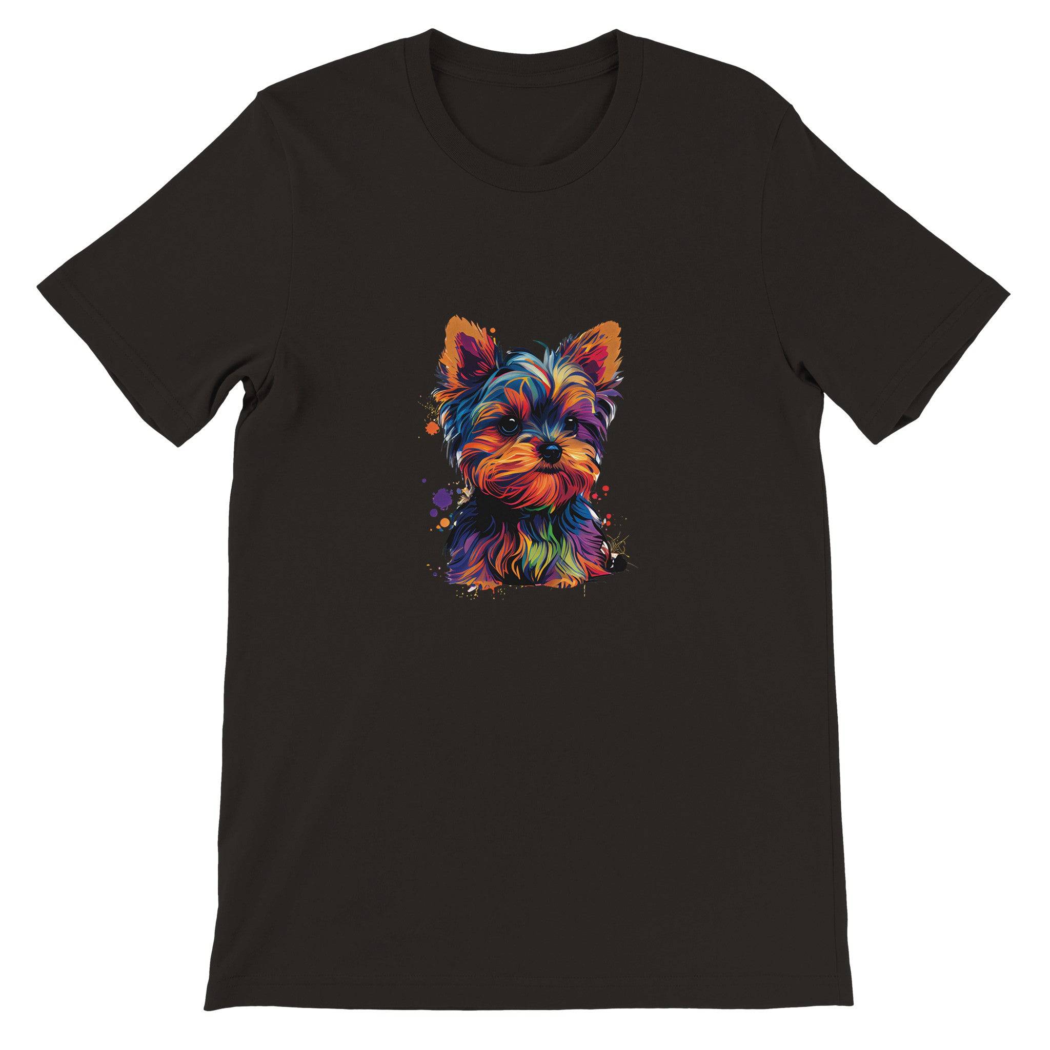 Budget Unisex Crewneck T-shirt/Yorkie-Colorful - Enet Images