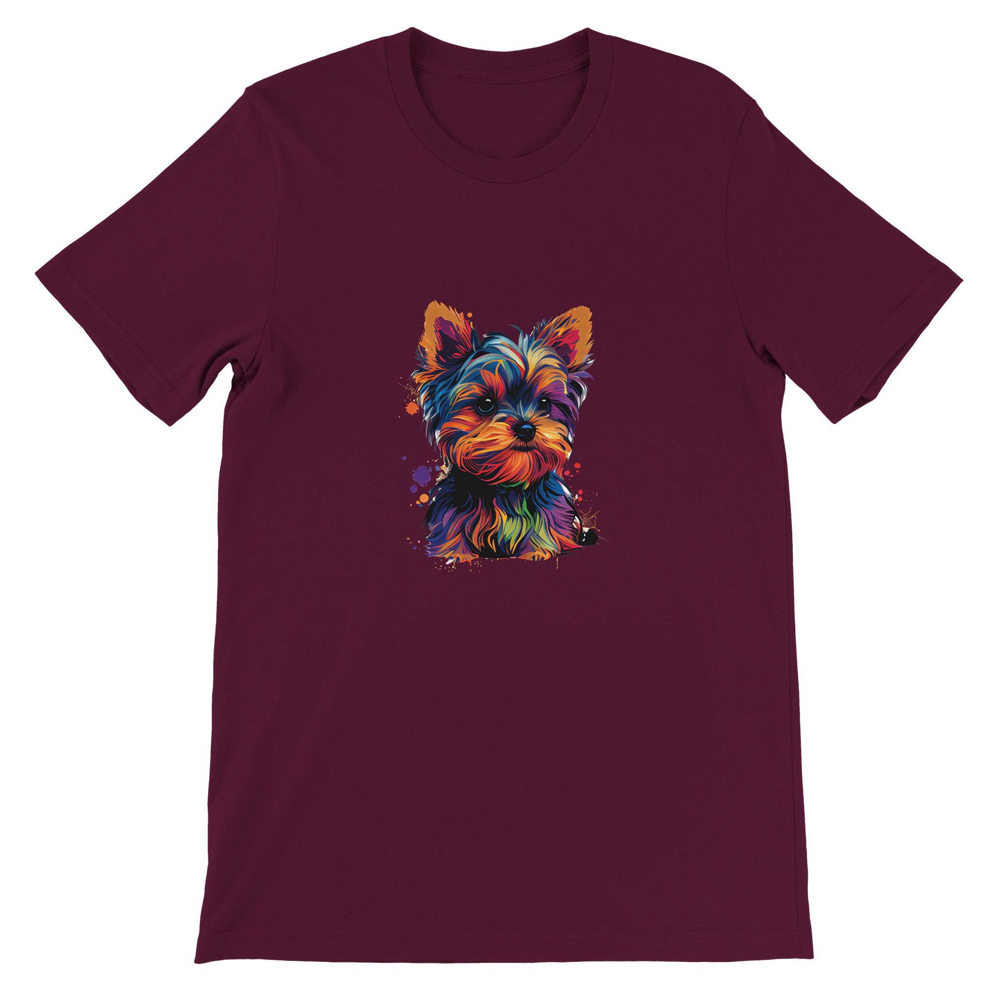 Budget Unisex Crewneck T-shirt/Yorkie-Colorful - Enet Images