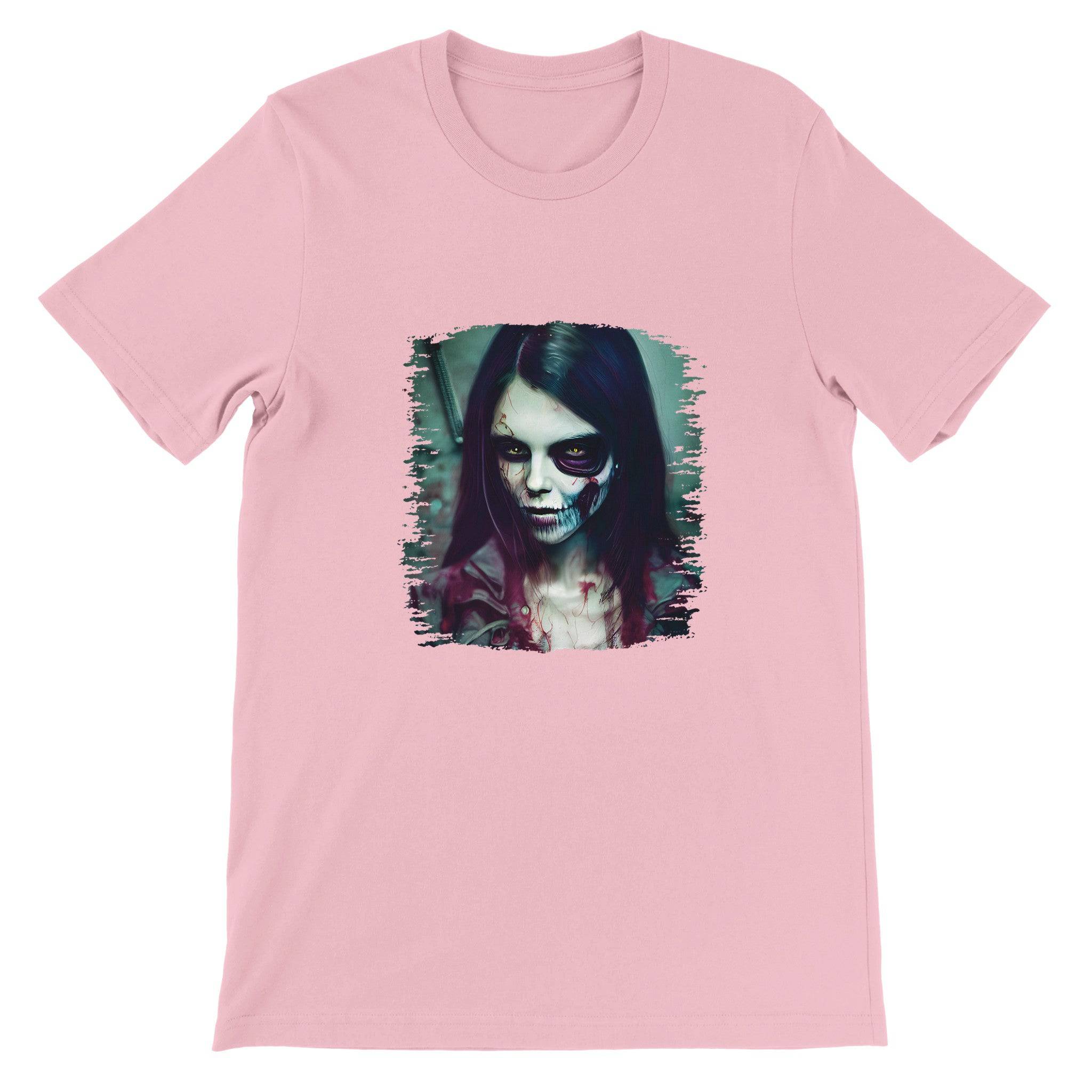 Budget Unisex Crewneck T-shirt/Zombie-Lady - Enet Images