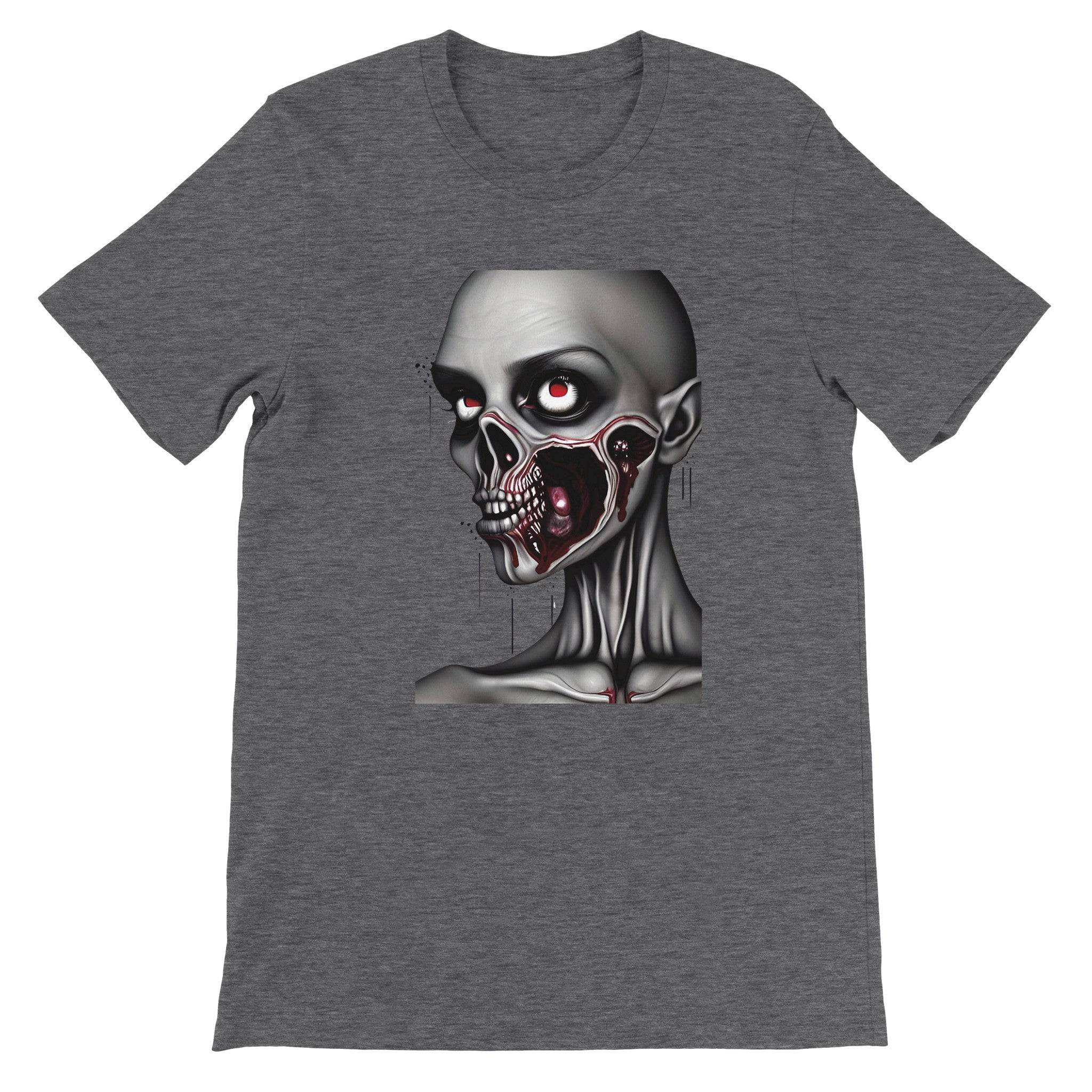 Budget Unisex Crewneck T-shirt/Zombie-Portrait - Enet Images