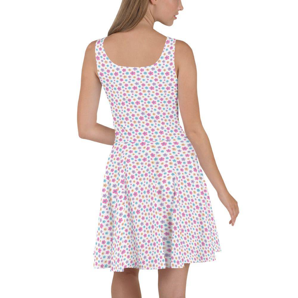 All Over Print Dress/Pastel-Flowers - Enet Images