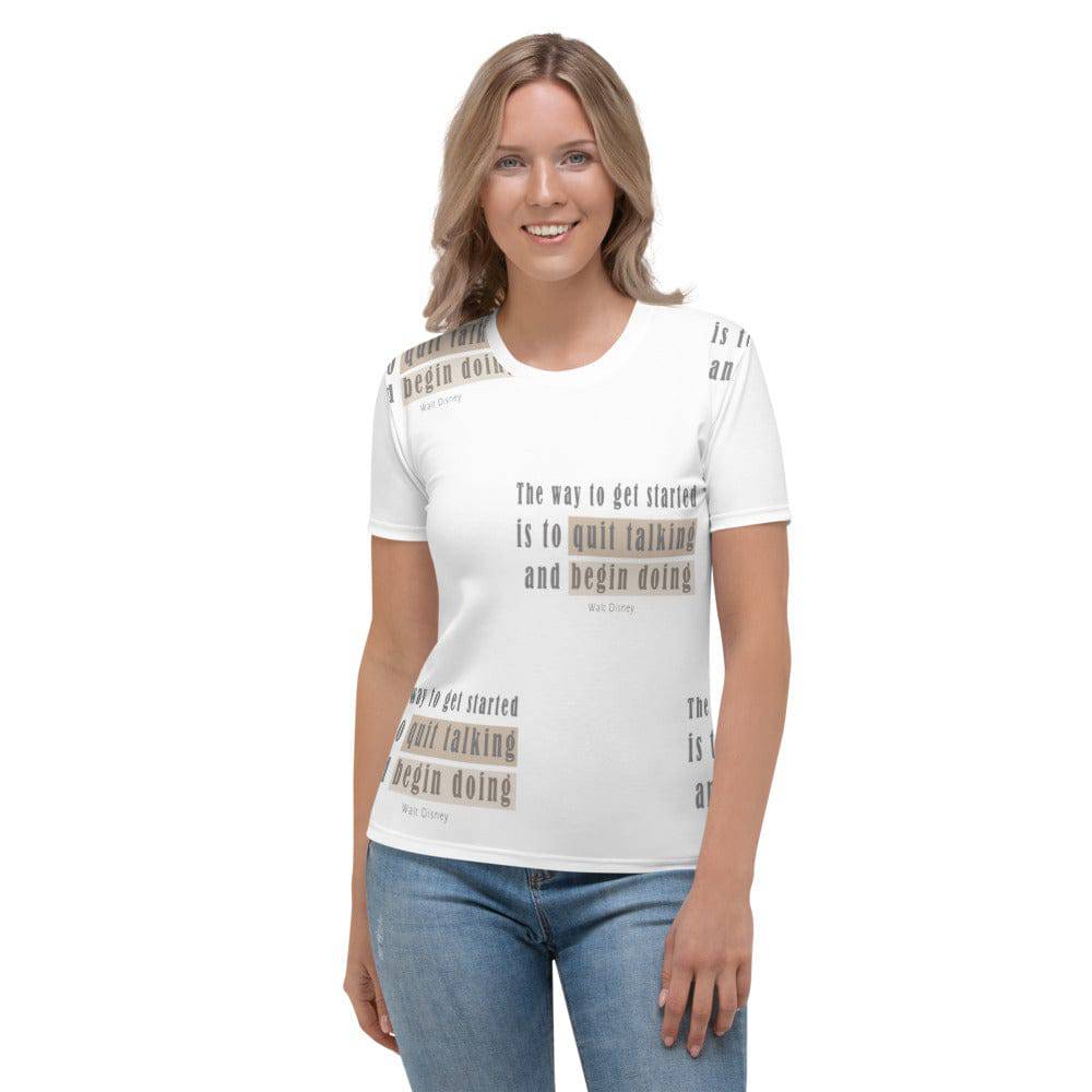 Women's T-shirt/The Way To Get Started - Enet Images