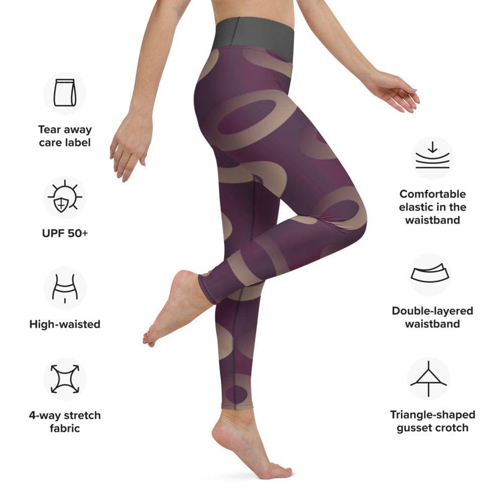 Yoga Leggings/3D Shapes 1 - Enet Images