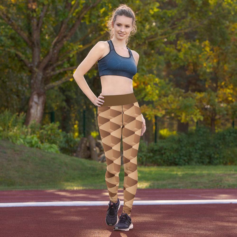 Yoga Leggings/3D Shapes 3 - Enet Images