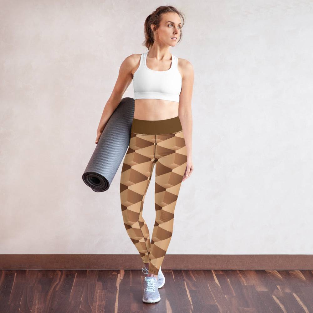 Yoga Leggings/3D Shapes 3 - Enet Images