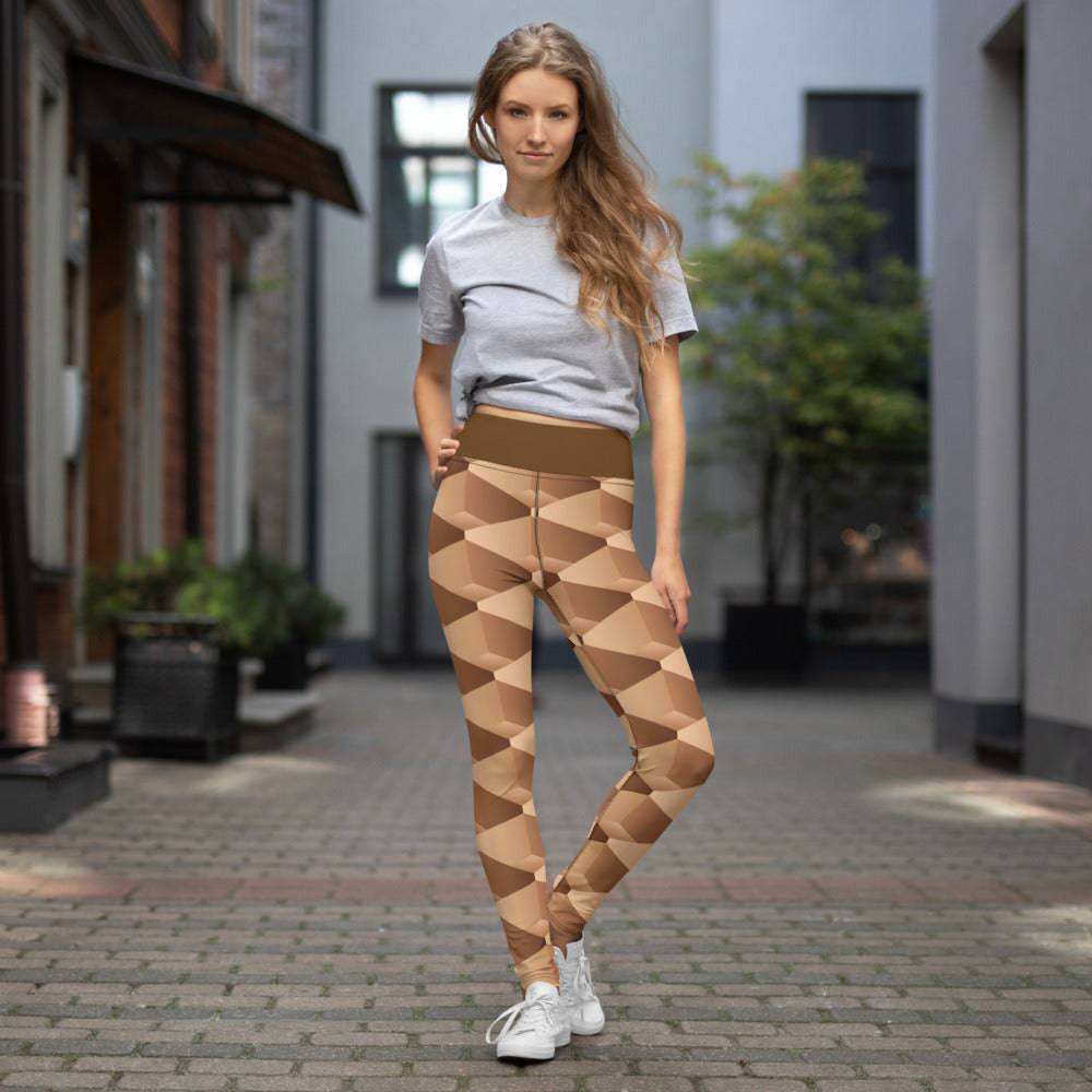 Yoga Leggings/3D Shapes 3 - Enet Images