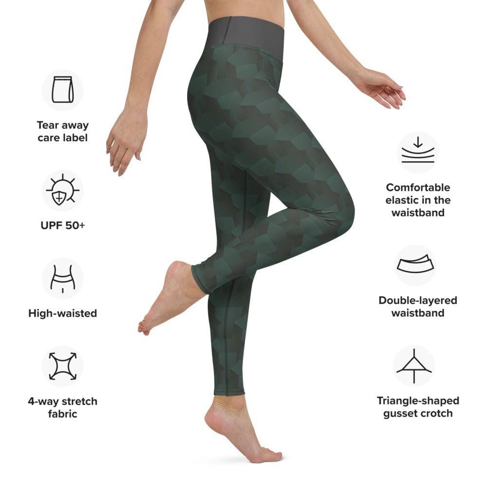 Yoga Leggings/3D Shapes 6 - Enet Images