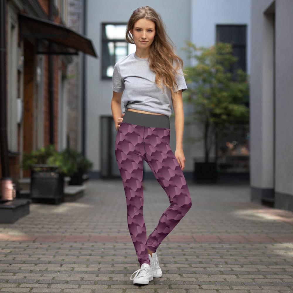 Yoga Leggings/3D Shapes 7 - Enet Images