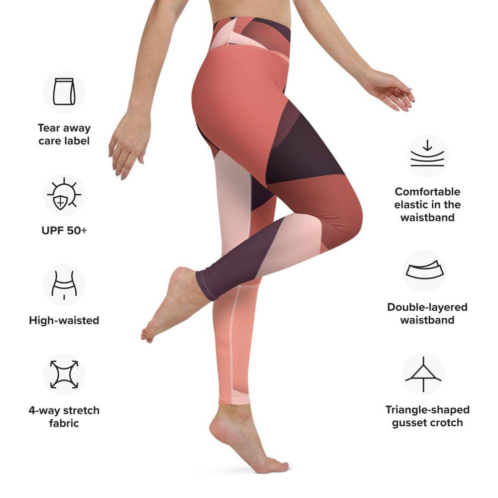 Yoga Leggings/Abstract colors - Enet Images