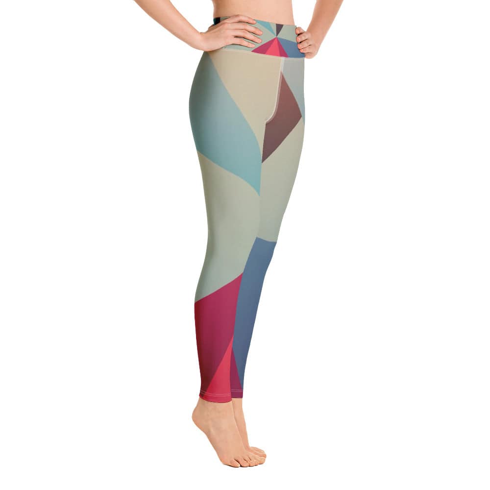 Yoga Leggings/Abstract Shapes - Enet Images