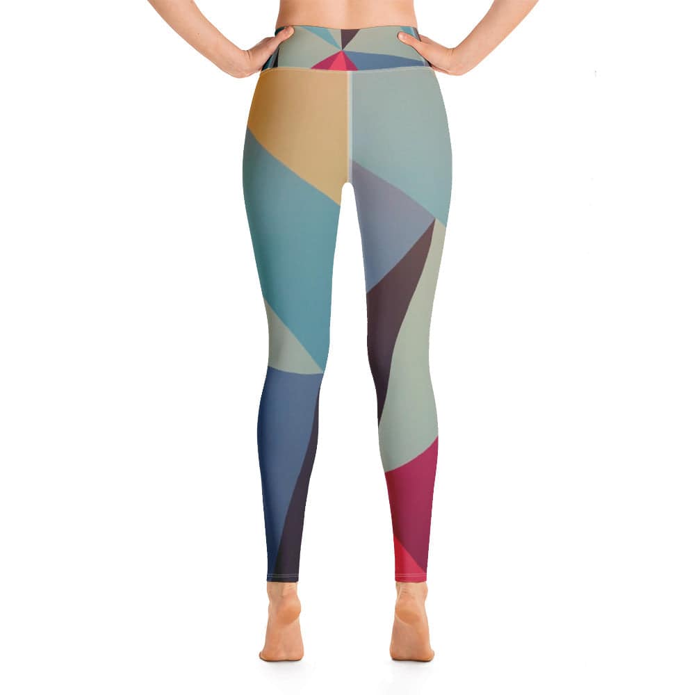 Yoga Leggings/Abstract Shapes - Enet Images