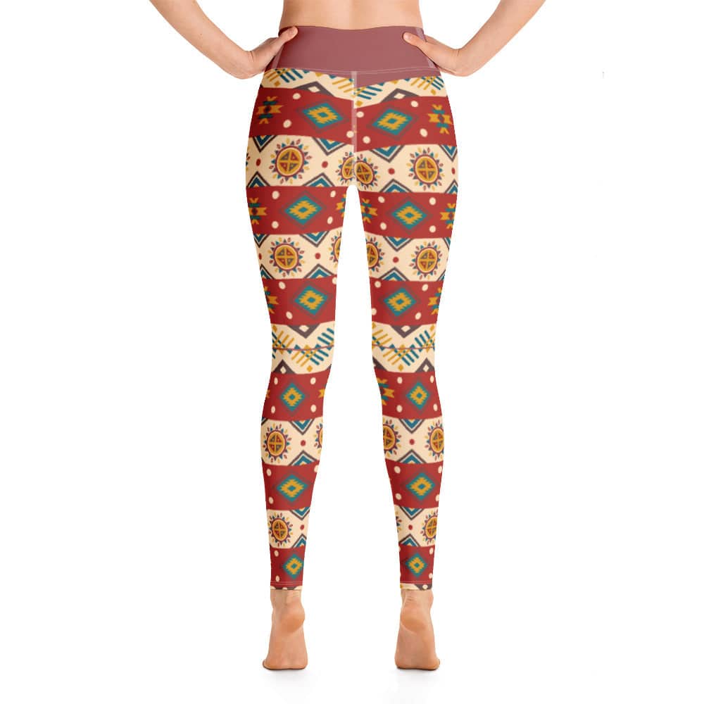 Yoga Leggings/Aztec Pattern 2 - Enet Images