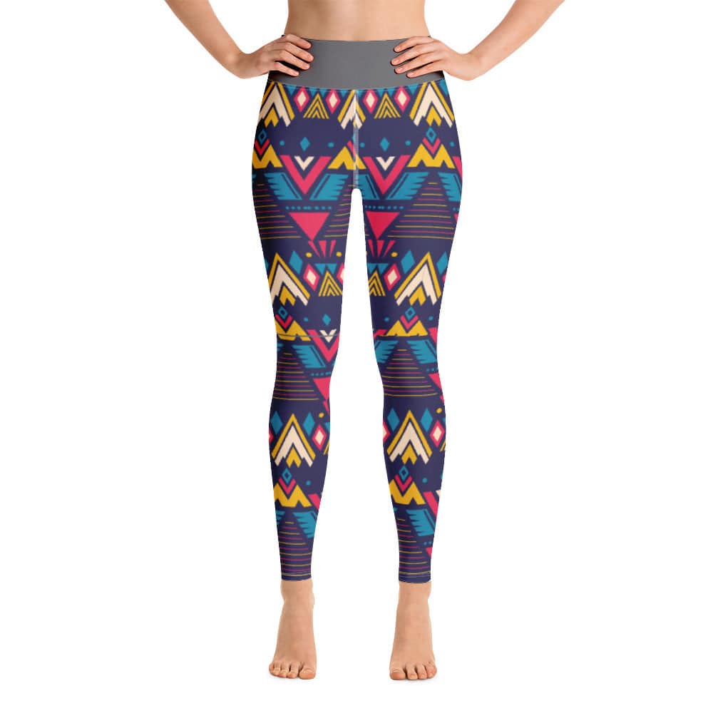 Yoga Leggings/Aztec Pattern 3 - Enet Images