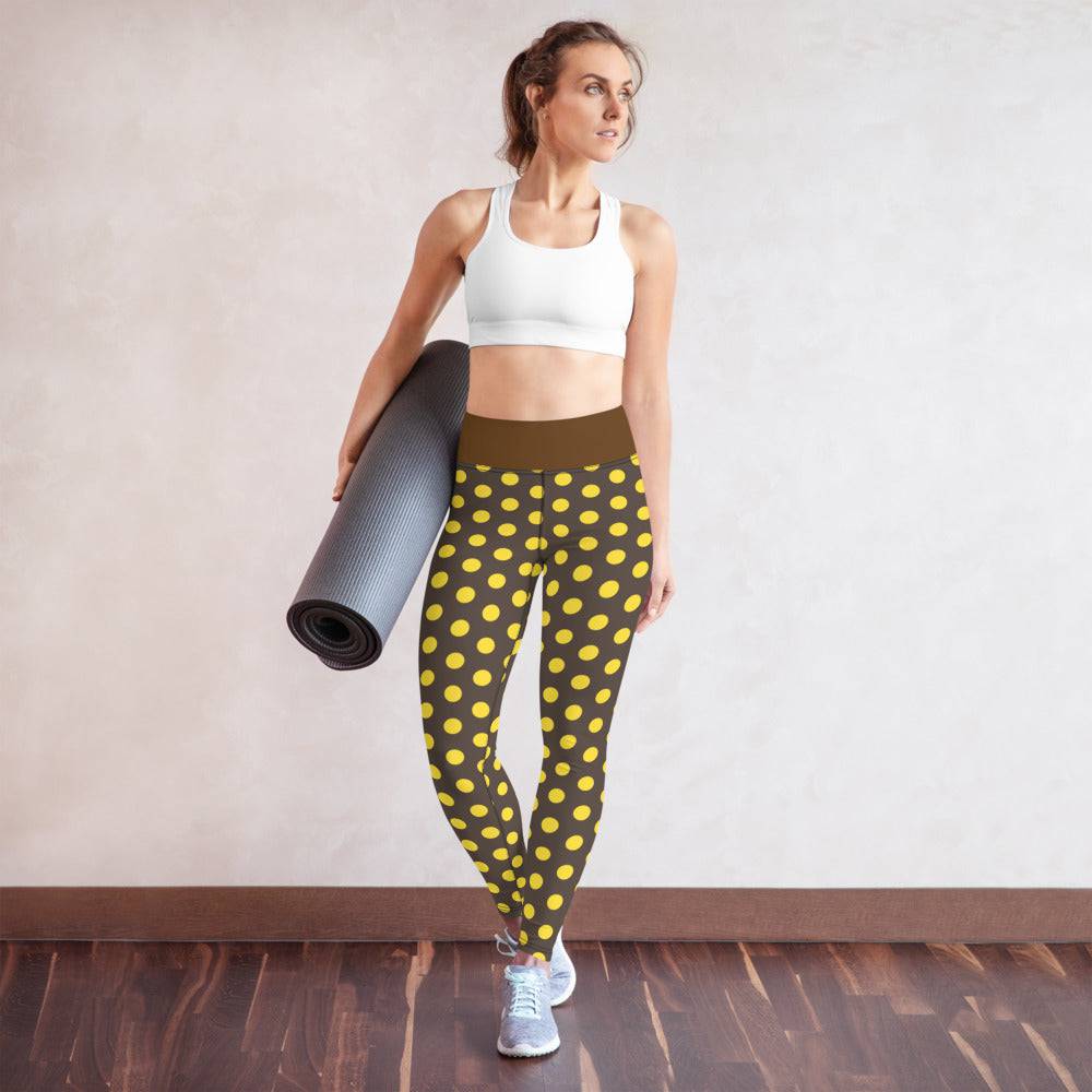 Yoga Leggings/Bee Dots - Enet Images