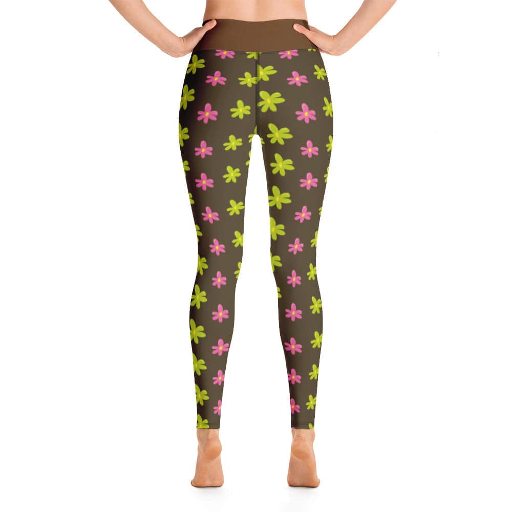 Yoga Leggings/Bee Flowers - Enet Images