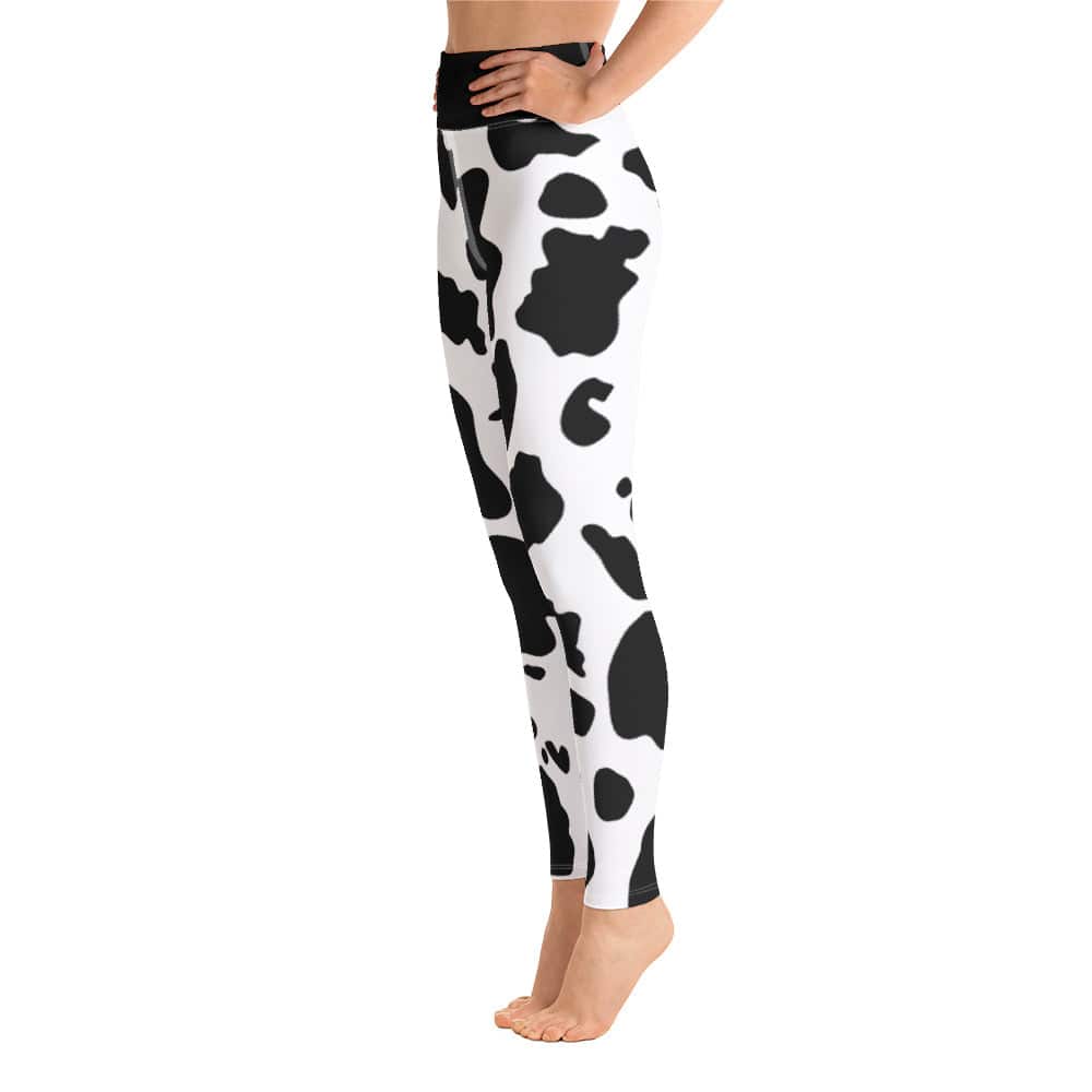 Yoga Leggings/Cow Pattern - Enet Images