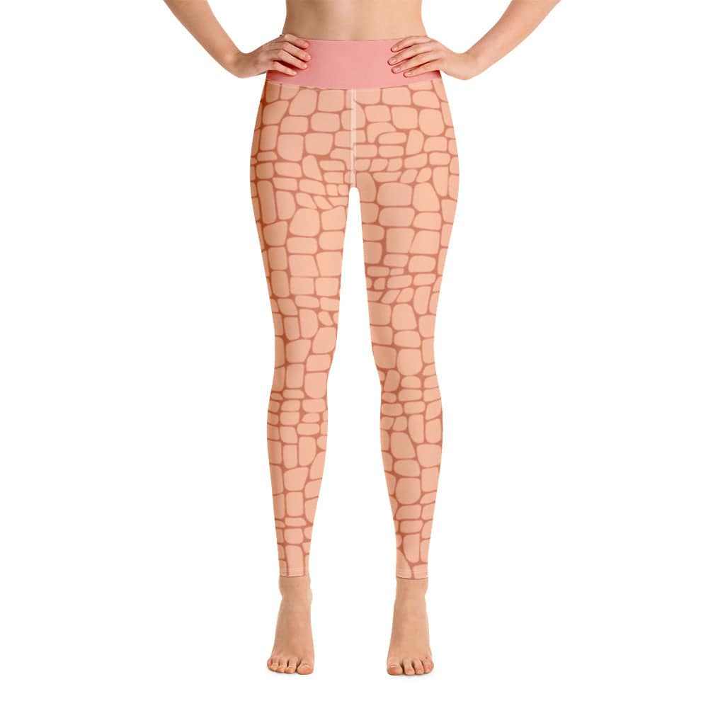 Yoga Leggings/Crocodile Orange - Enet Images