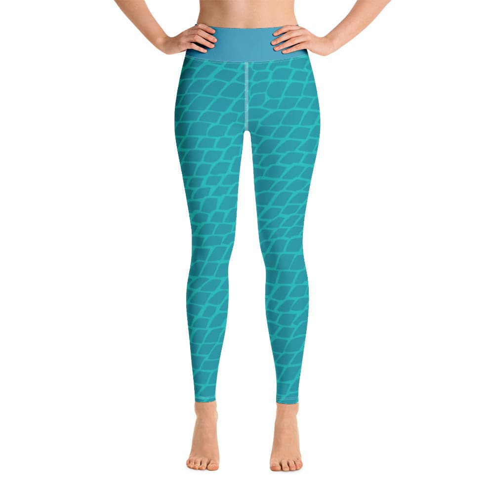 Yoga Leggings/Fish Blue - Enet Images