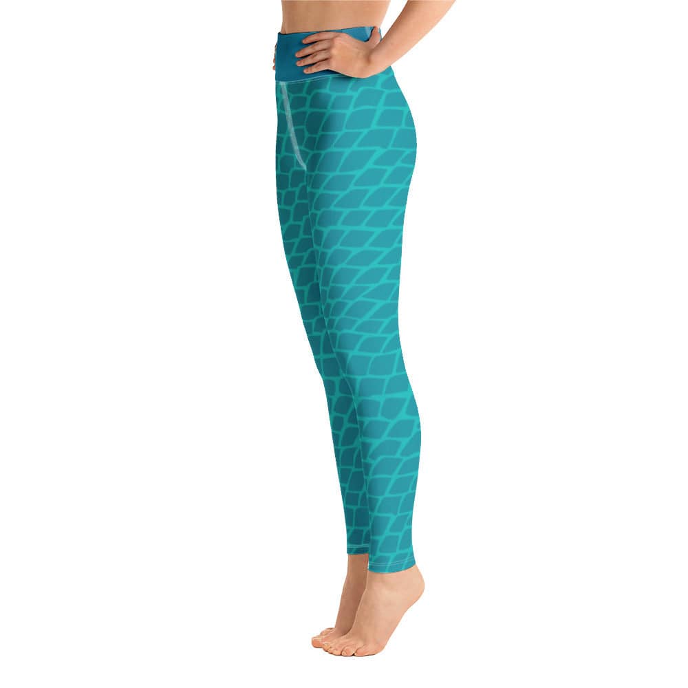 Yoga Leggings/Fish Blue - Enet Images