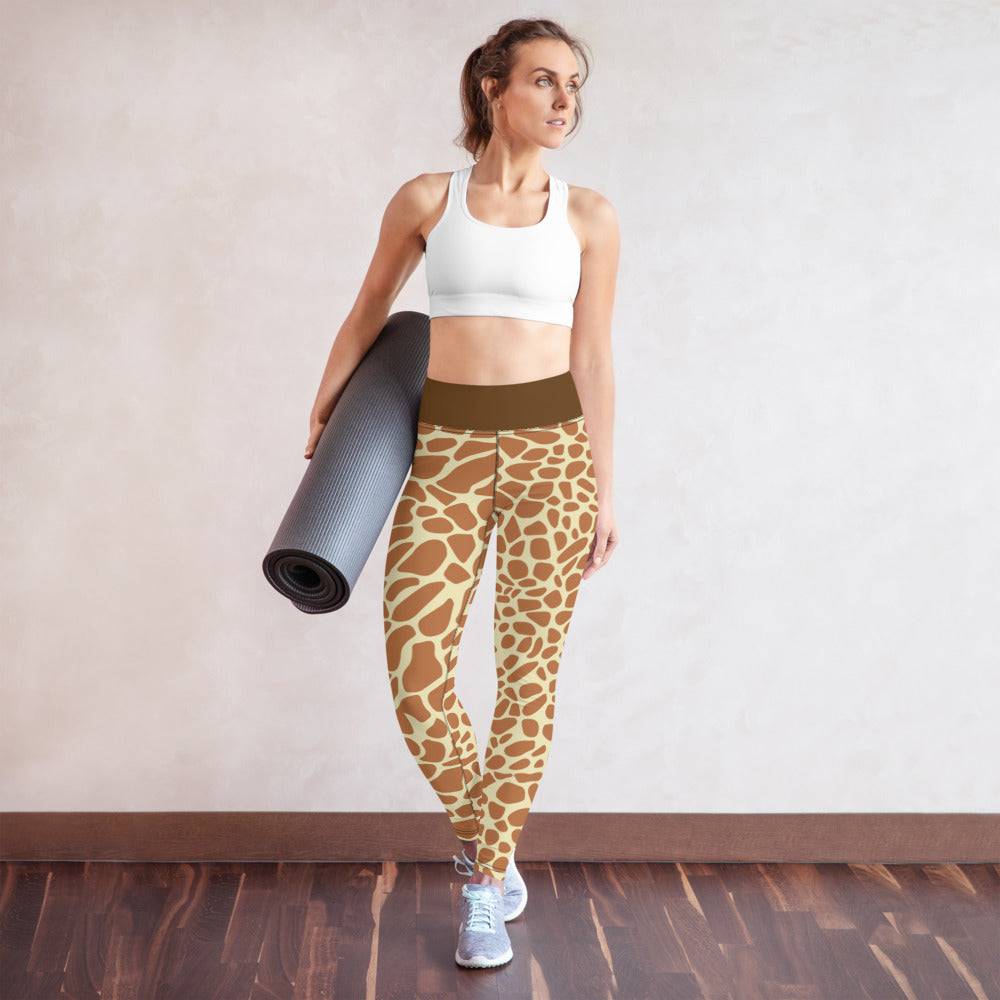 Yoga Leggings/Giraffe Brown - Enet Images