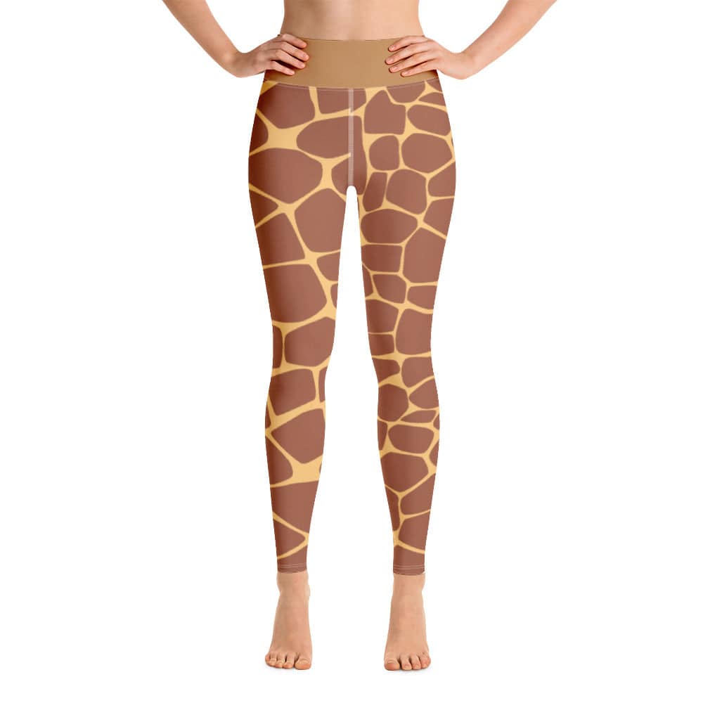 Yoga Leggings/Giraffe Dark Brown - Enet Images